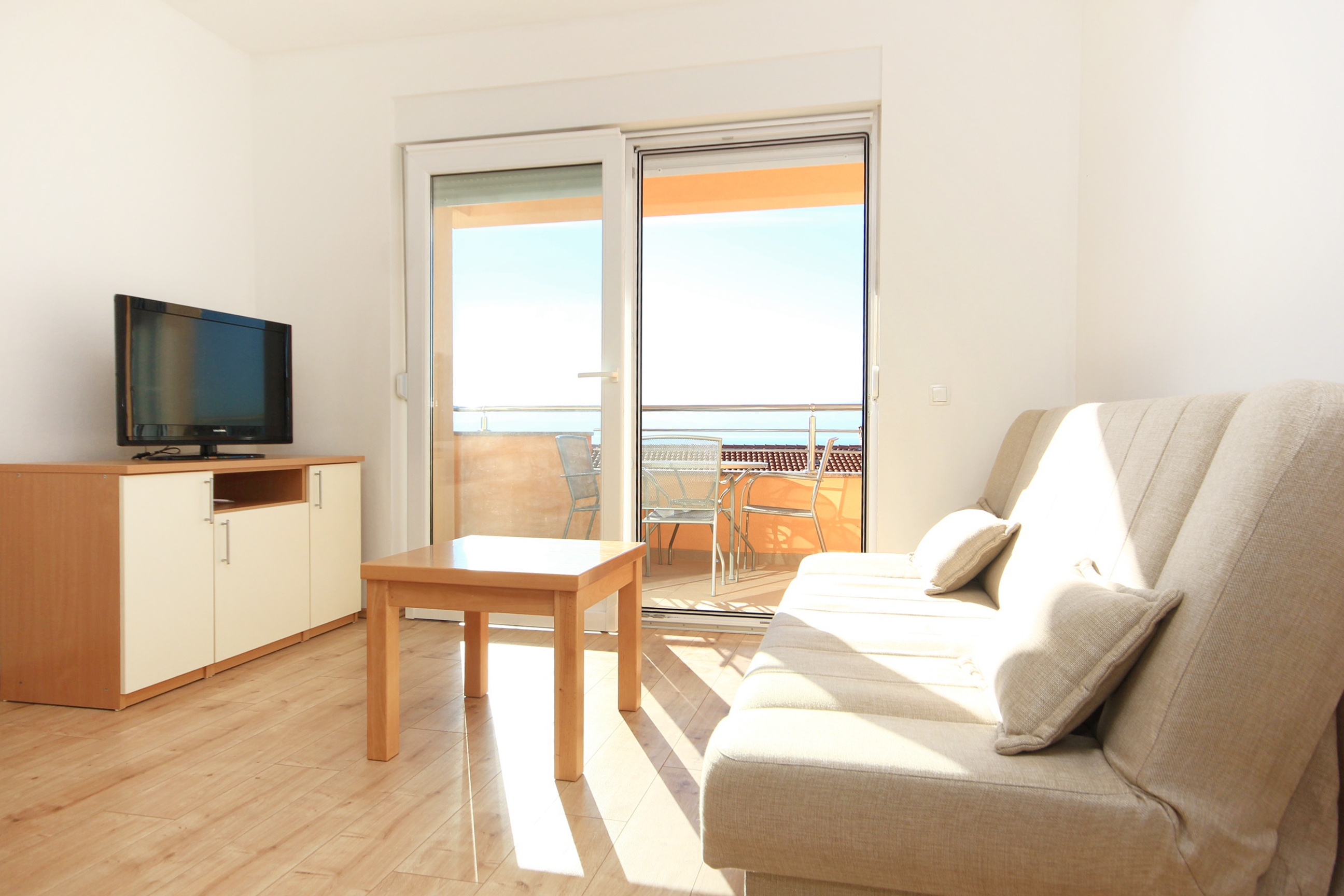 One bedroom apartment with terrace and sea view Duće, Omiš (A-9437-e)