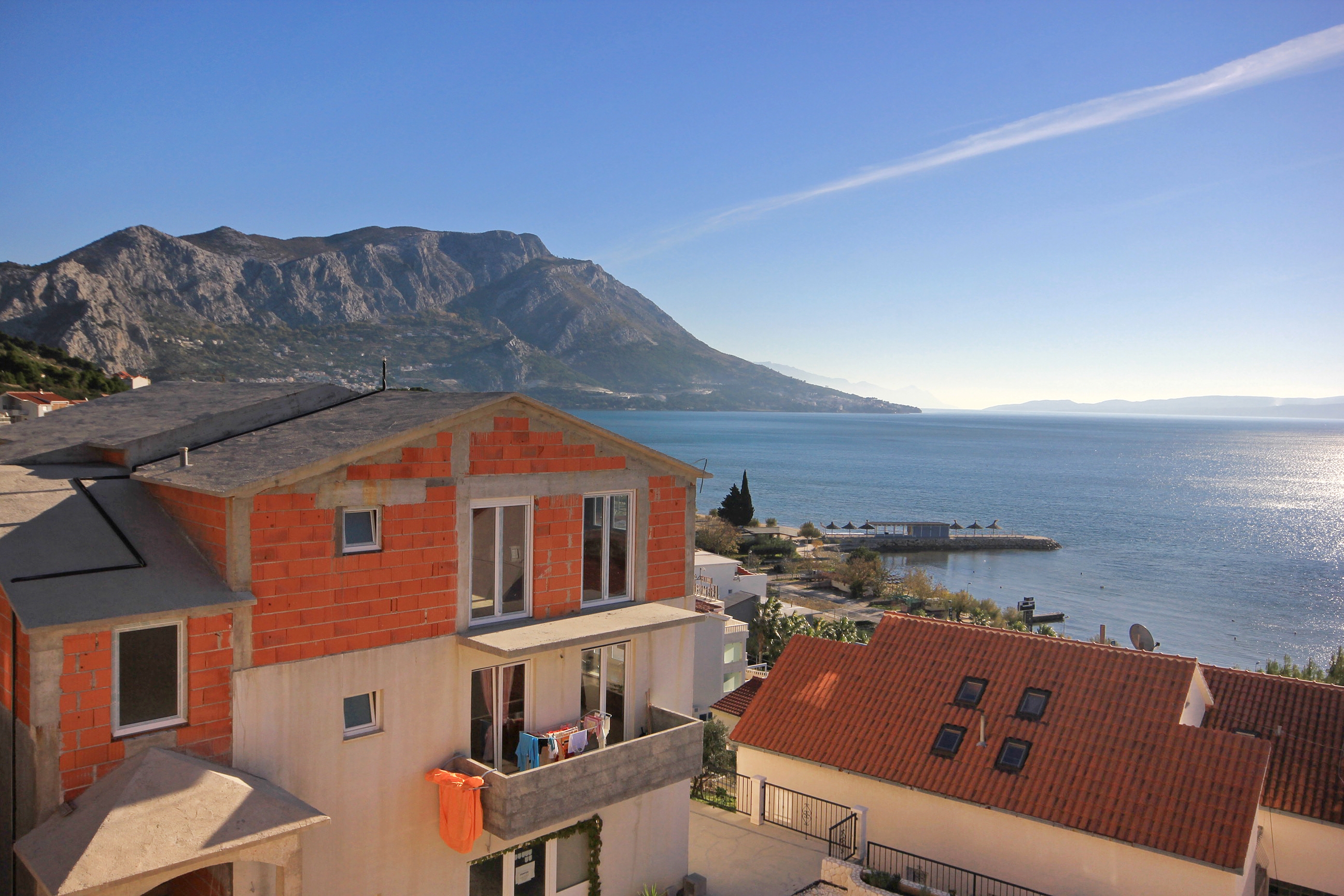 One bedroom apartment with balcony and sea view Duće, Omiš  A-g