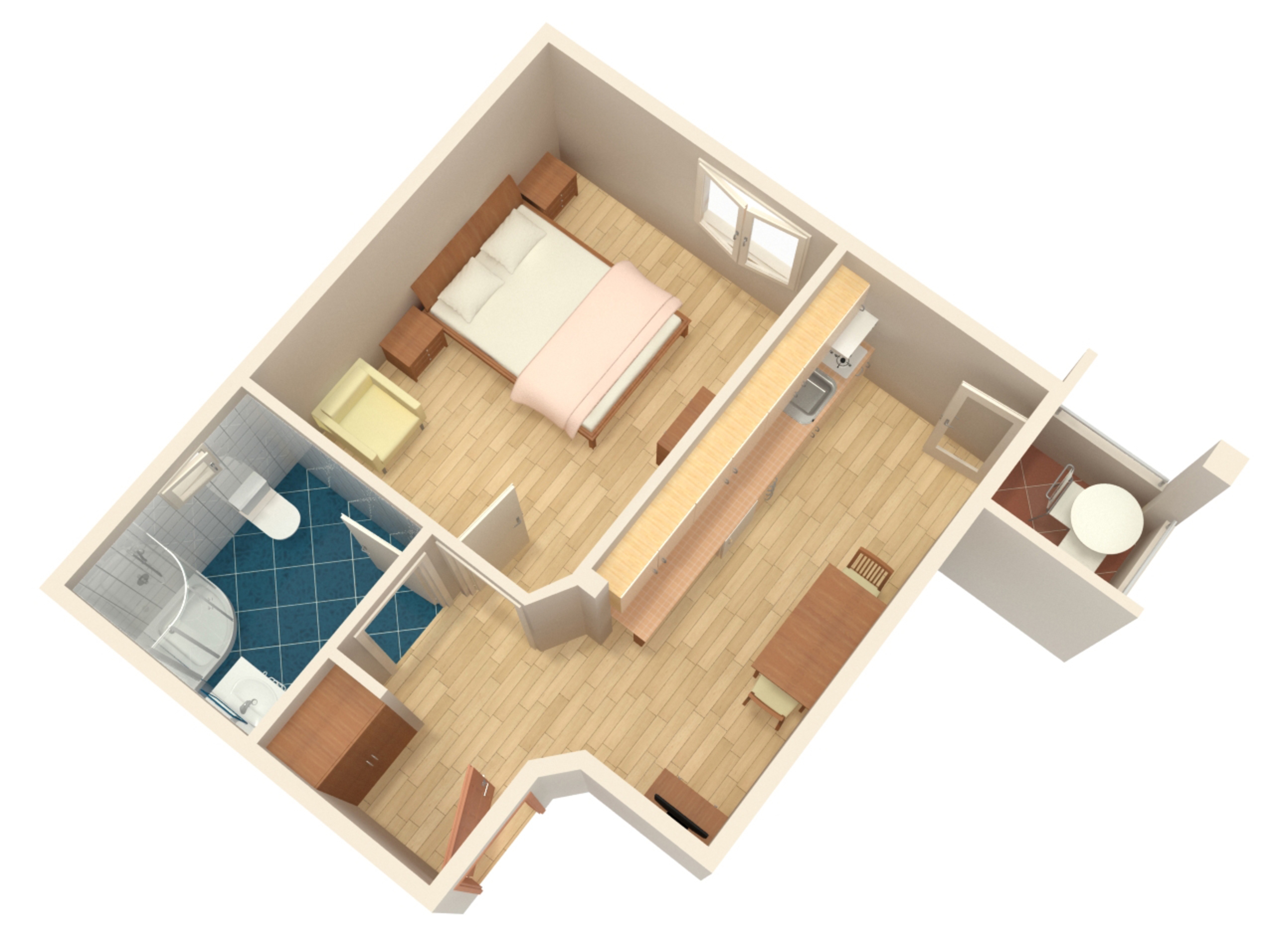 One bedroom apartment with balcony and sea view Duće, Omiš  A-g