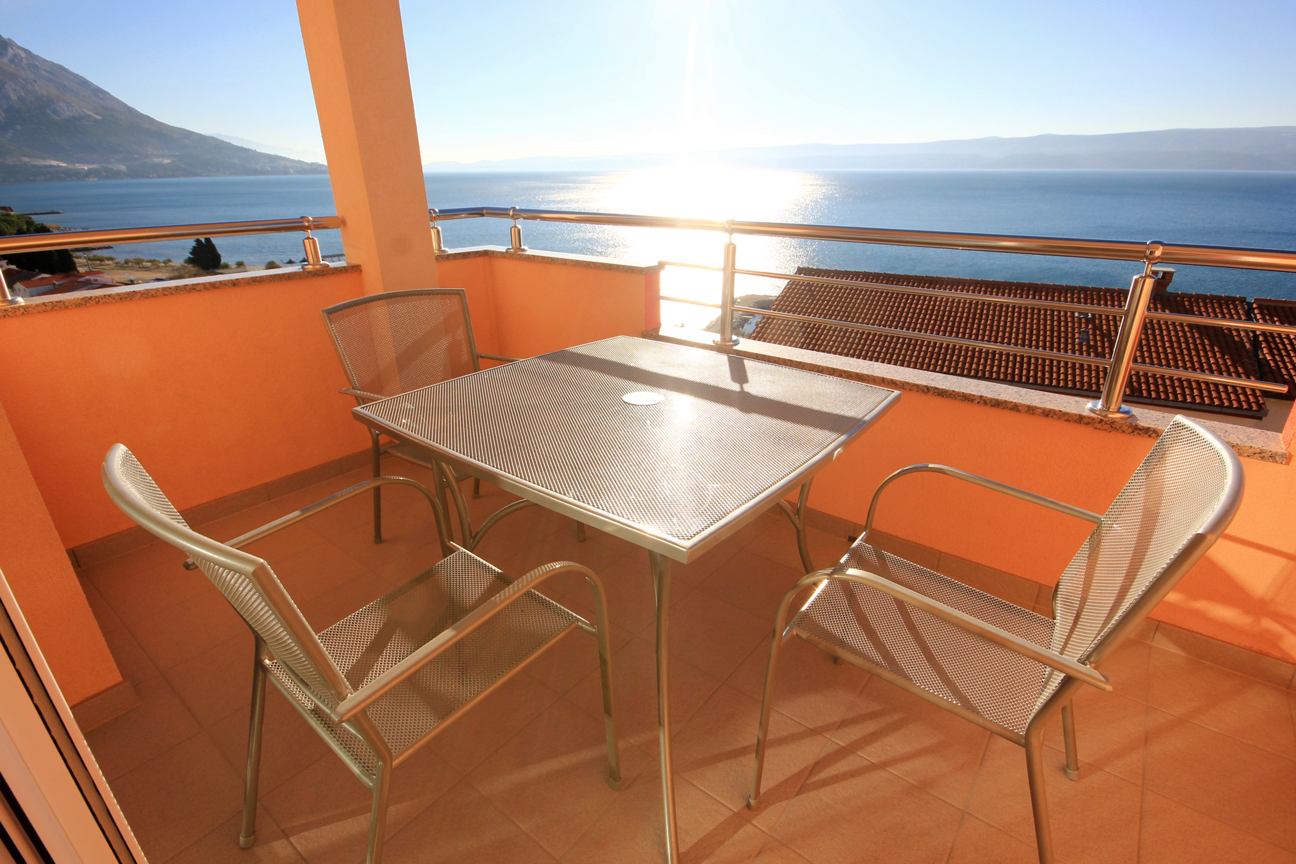 One bedroom apartment with terrace and sea view Duće, Omiš (A-9437-h)