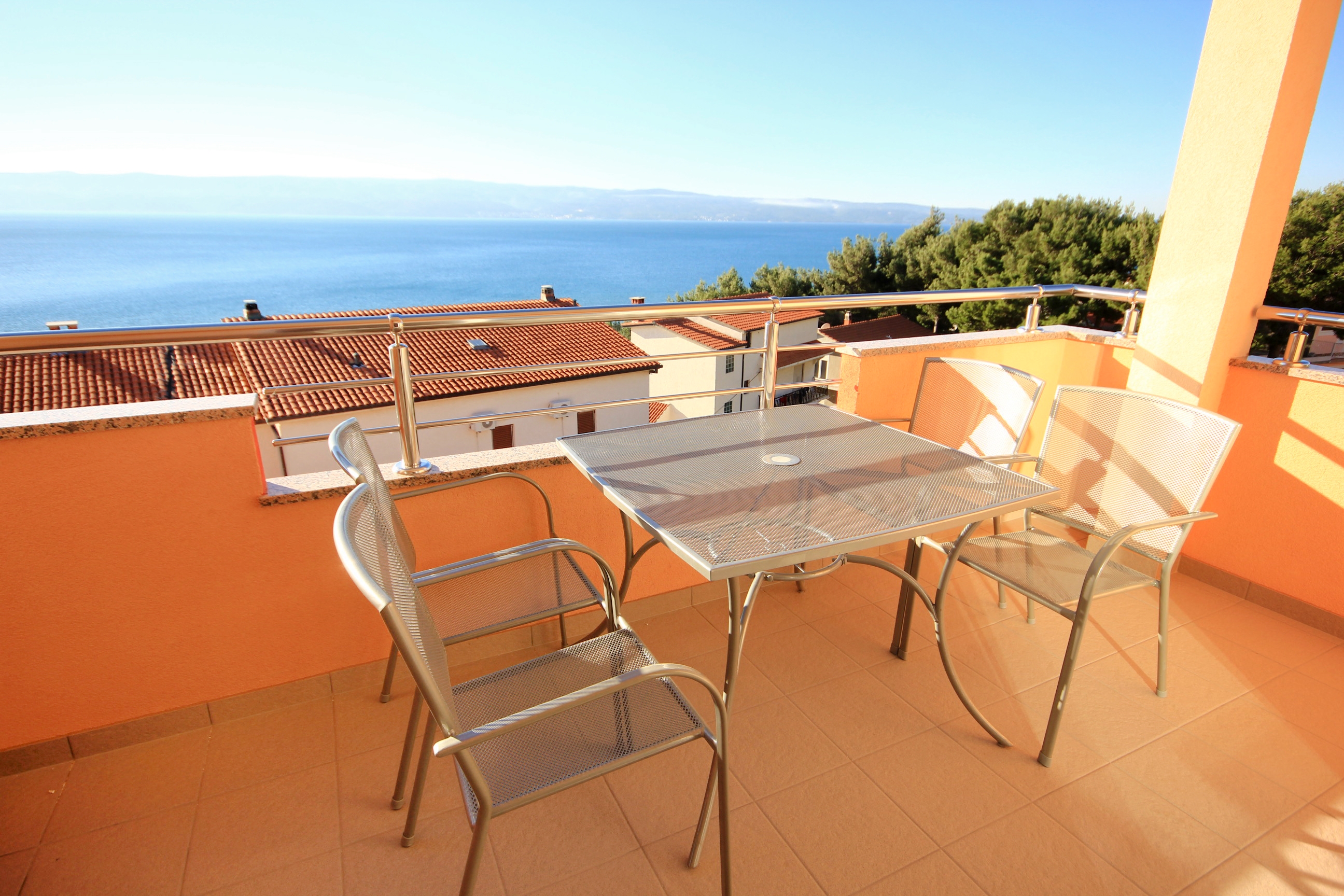 One bedroom apartment with terrace and sea view Duće, Omiš (A-9437-i)