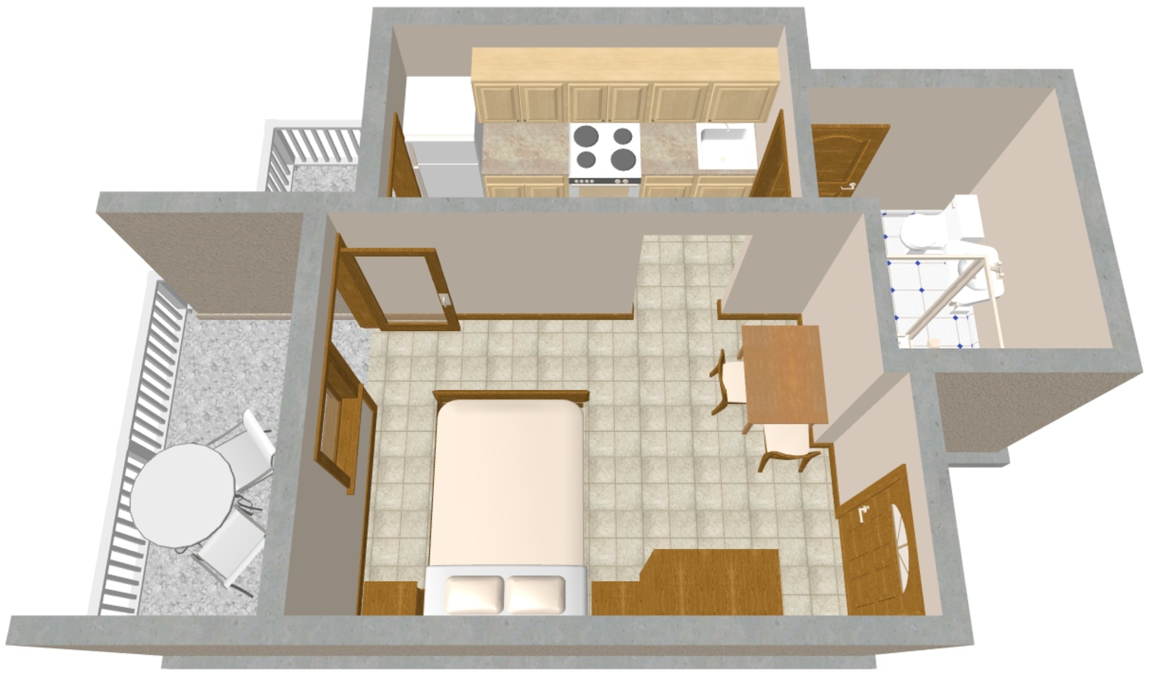 Studio flat with terrace and sea view Duće, Omiš  AS-a