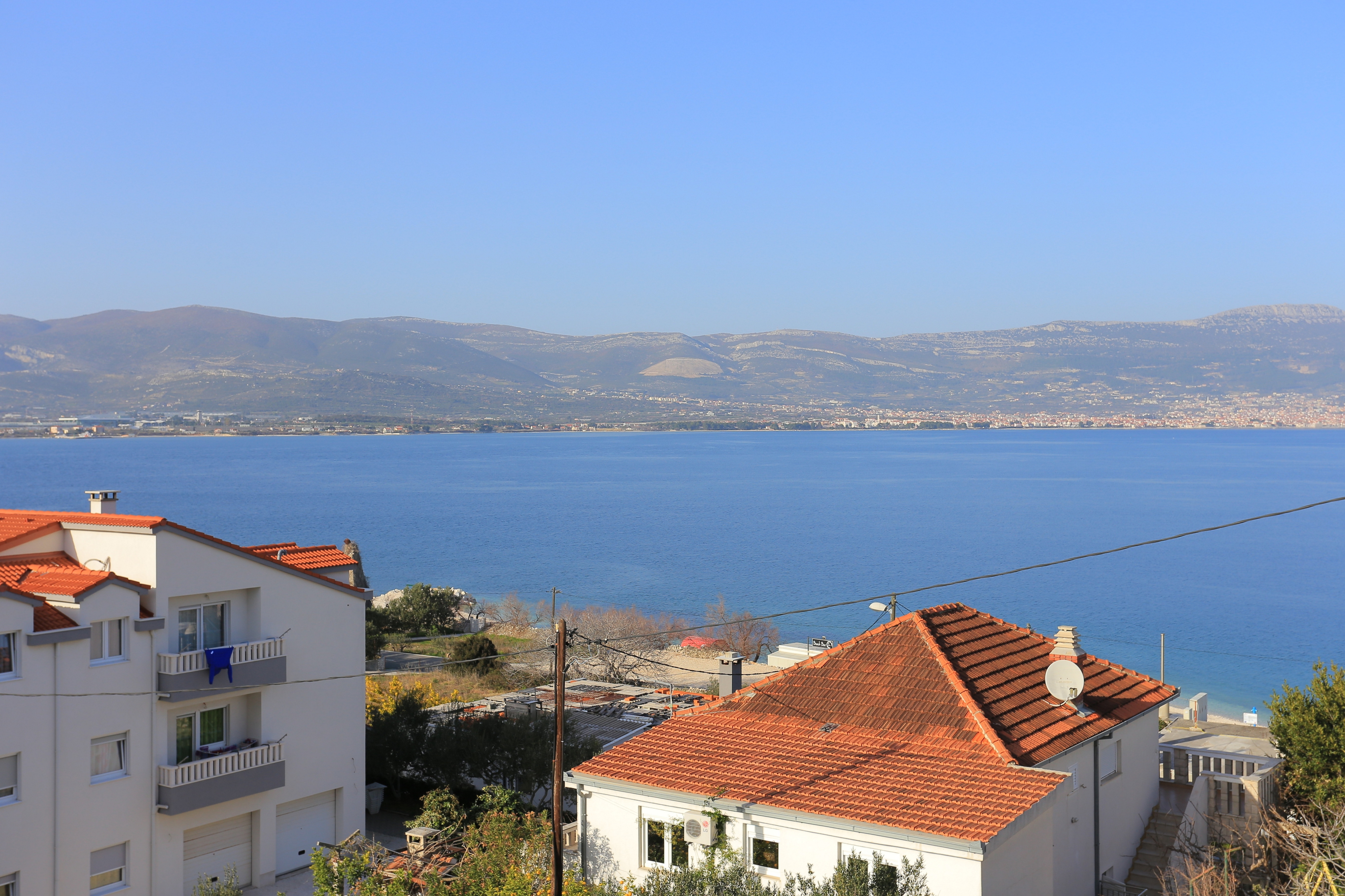 Studio flat with balcony and sea view Slatine, Čiovo  AS-a