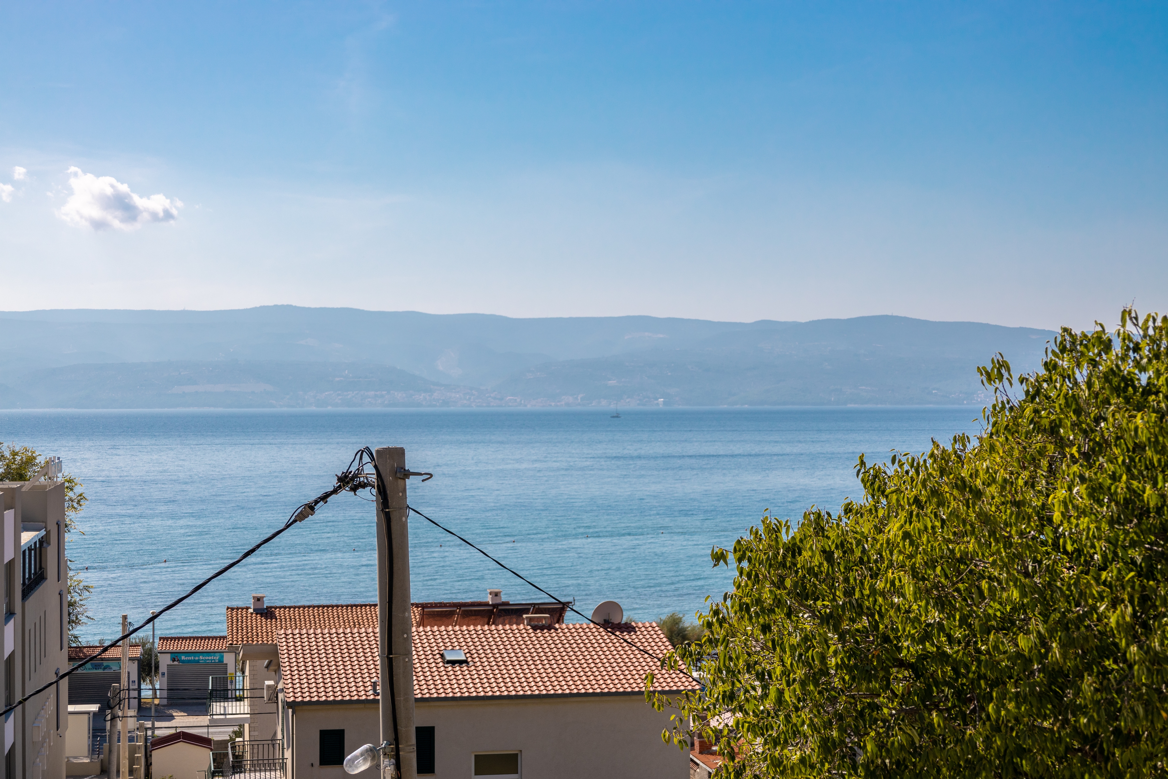 Studio flat with balcony and sea view Duće, Omiš  AS-d