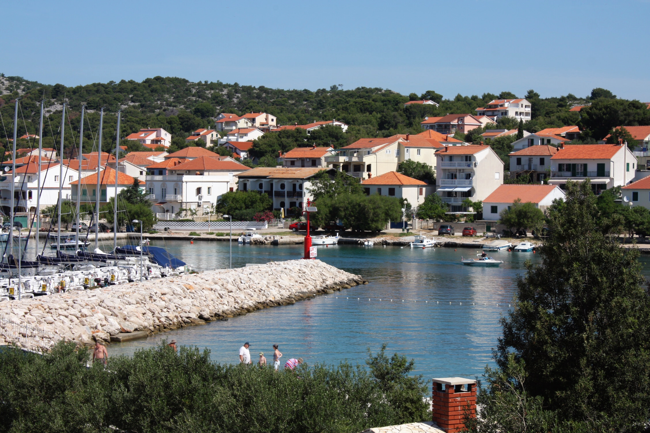 Two bedroom apartment with balcony and sea view Jezera, Murter  A-c