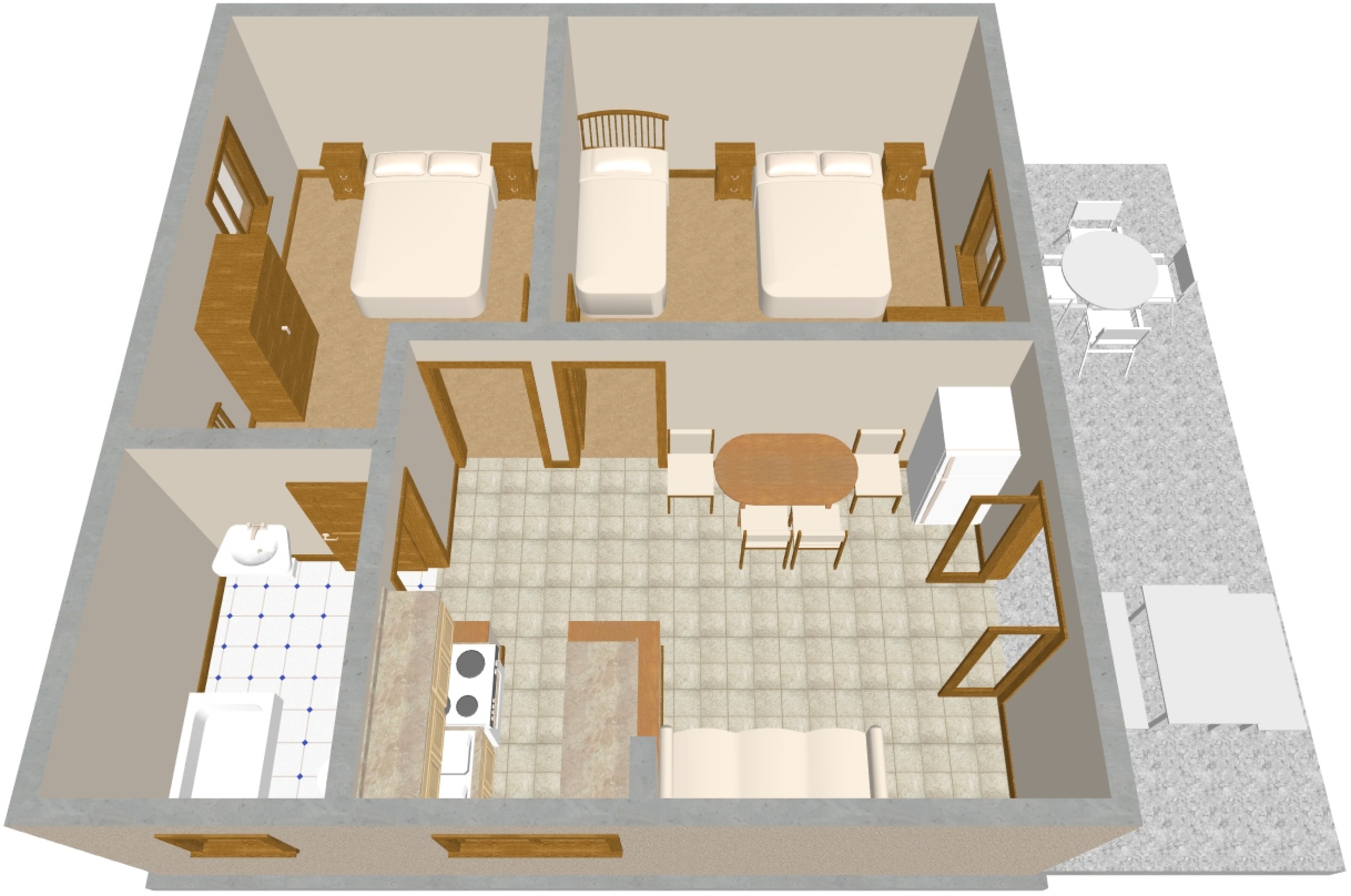 Two bedroom apartment near beach Žaborić, Šibenik  A-b