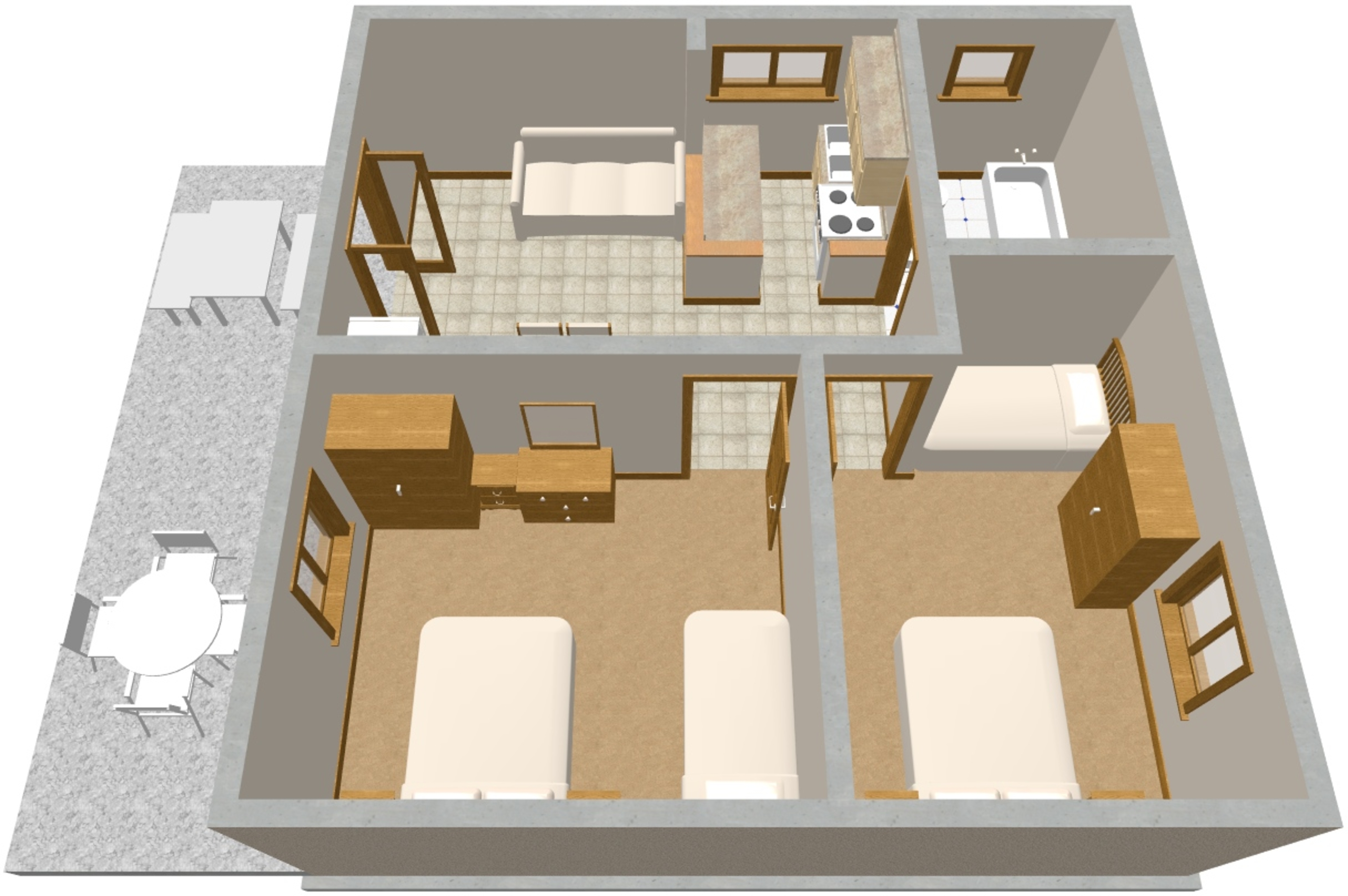 Two bedroom apartment near beach Žaborić, Šibenik  A-b