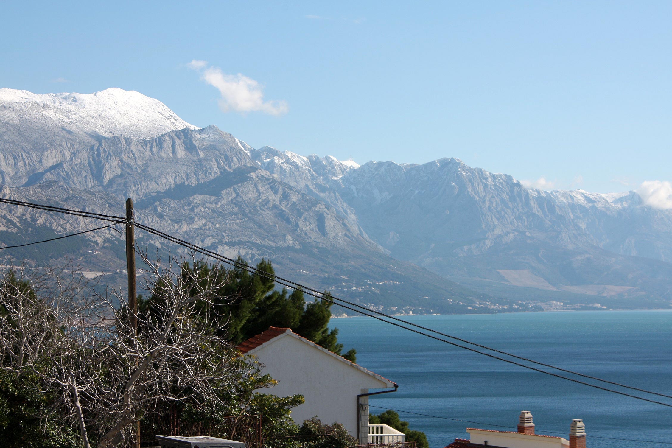 One bedroom apartment with balcony and sea view Marušići, Omiš  A-a