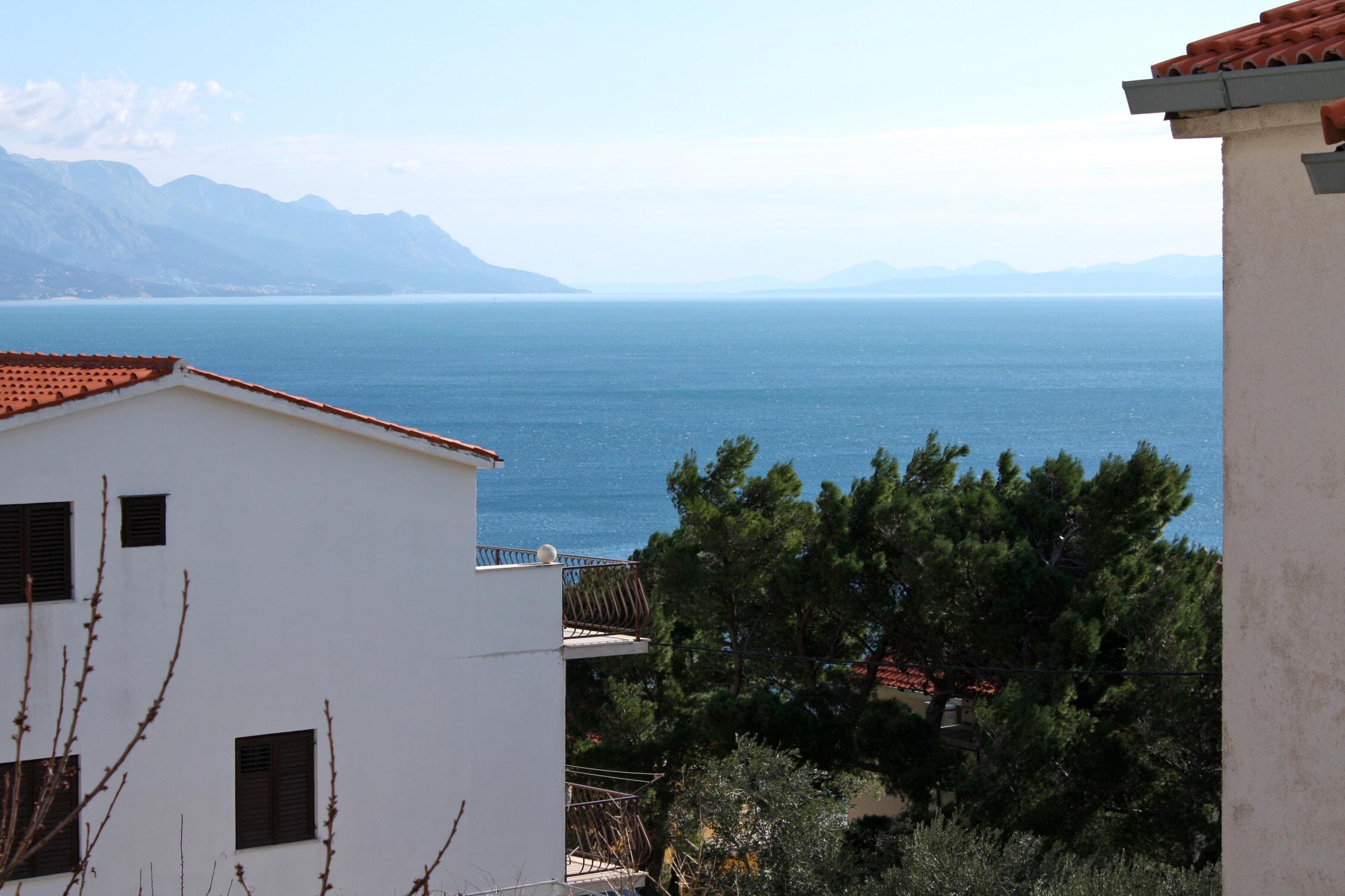 One bedroom apartment with balcony and sea view Marušići, Omiš  A-b