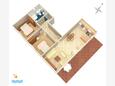 Grebaštica, План в размещении типа apartment, WiFi.