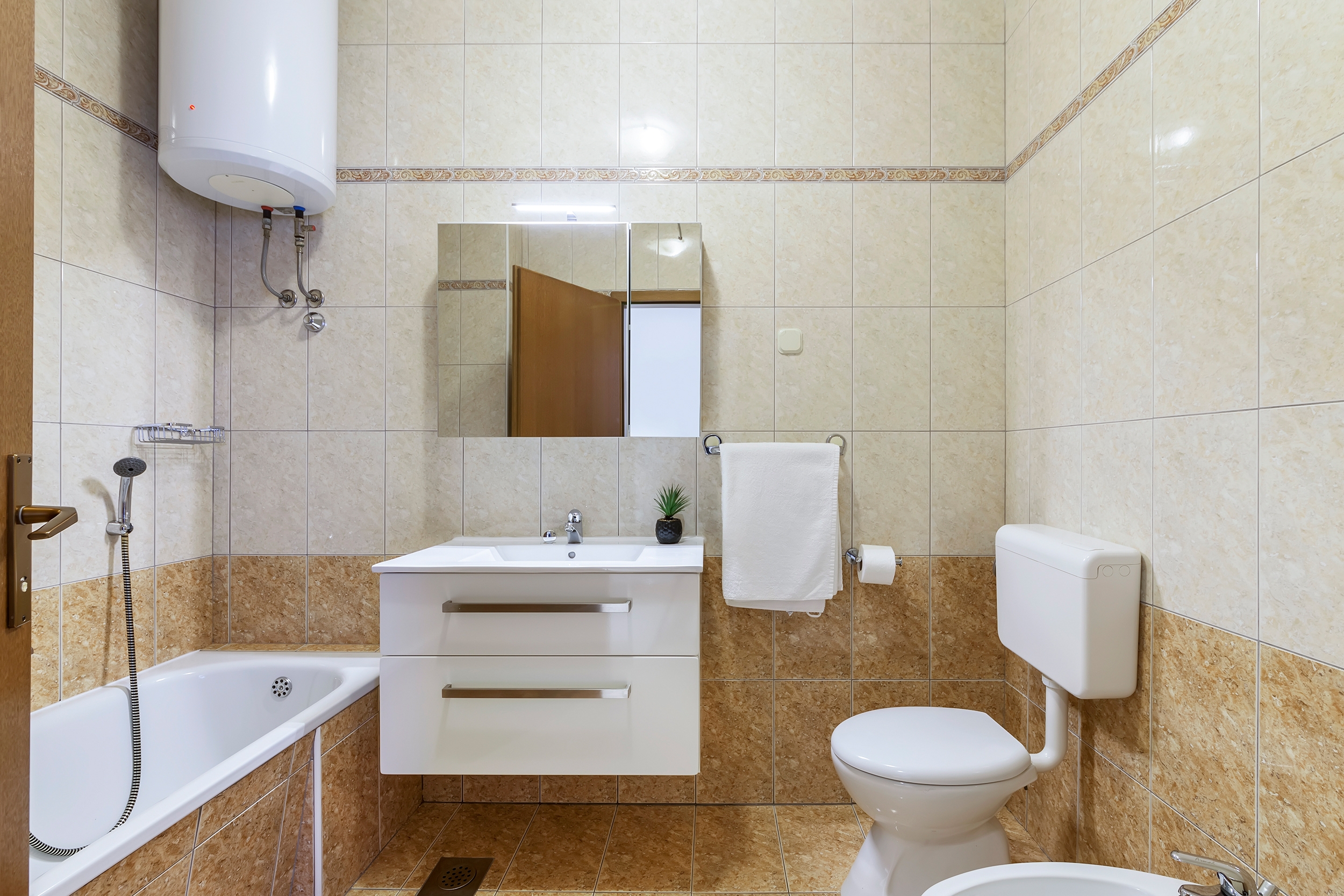 Three bedroom apartment with terrace and sea view Rabac, Labin  A-a