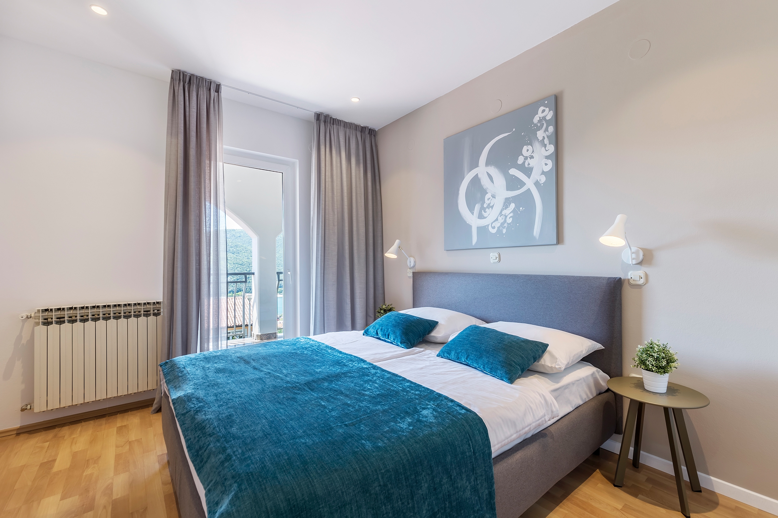 Three bedroom apartment with terrace and sea view Rabac, Labin  A-a