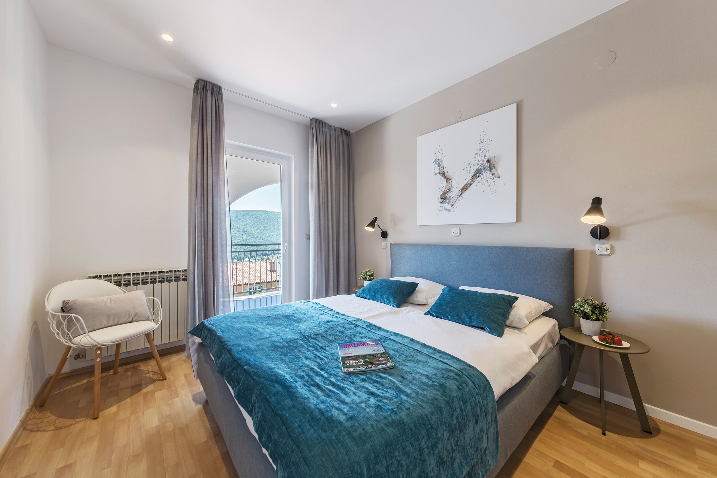 Three bedroom apartment with terrace and sea view Rabac, Labin  A-a