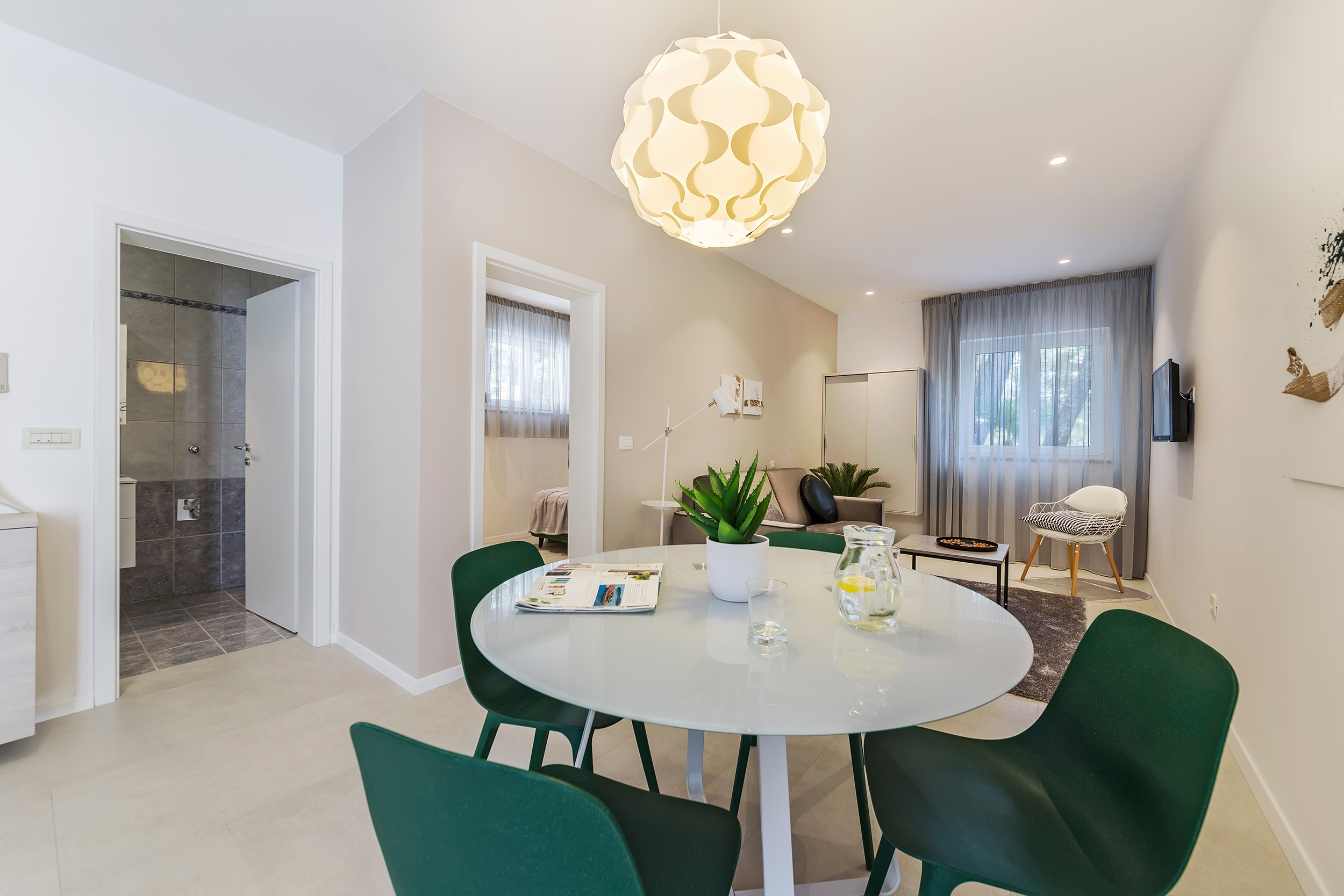 One bedroom apartment with terrace and sea view Rabac, Labin  A-c