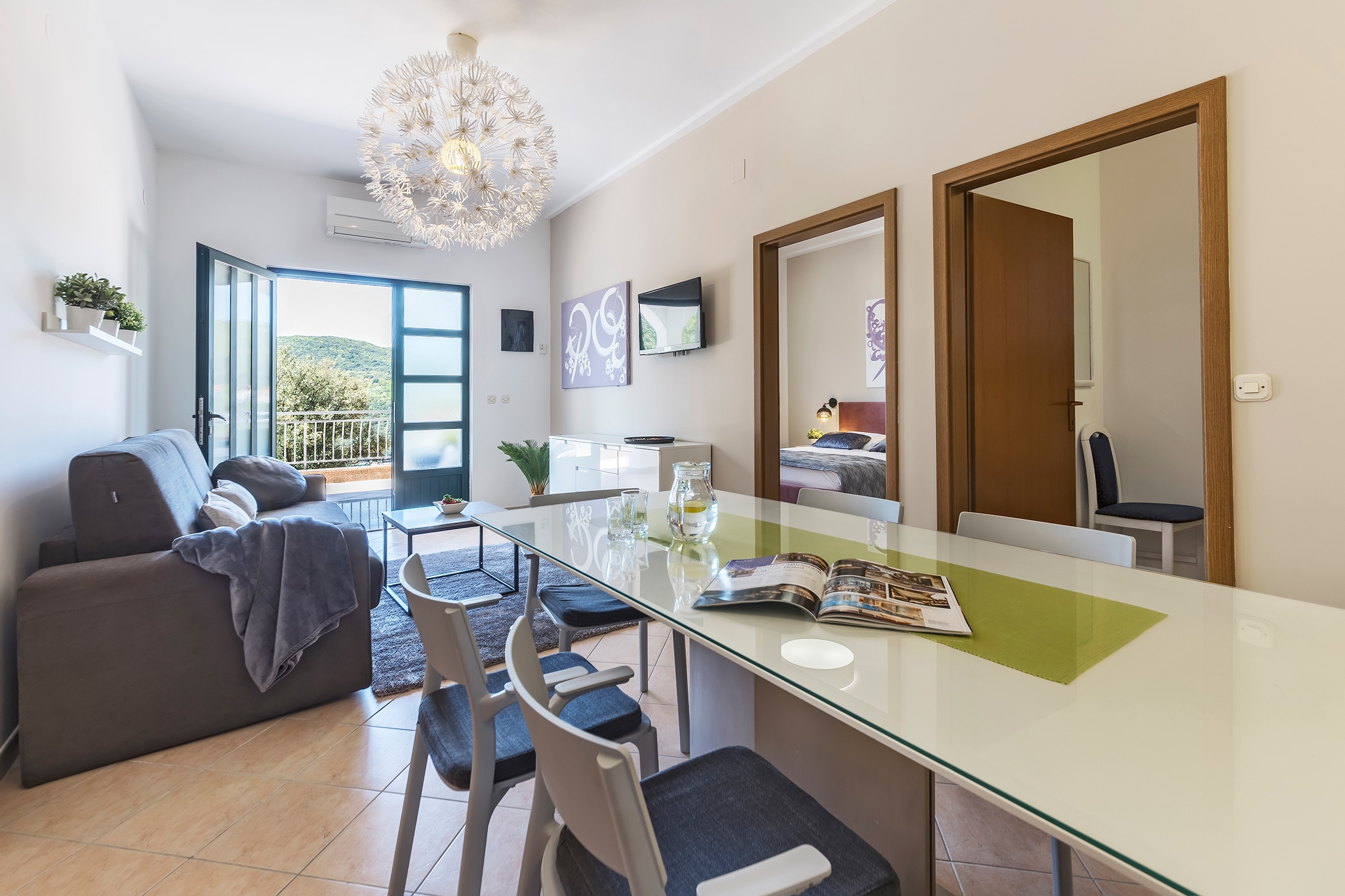 Three bedroom apartment with terrace and sea view Rabac, Labin  A-d