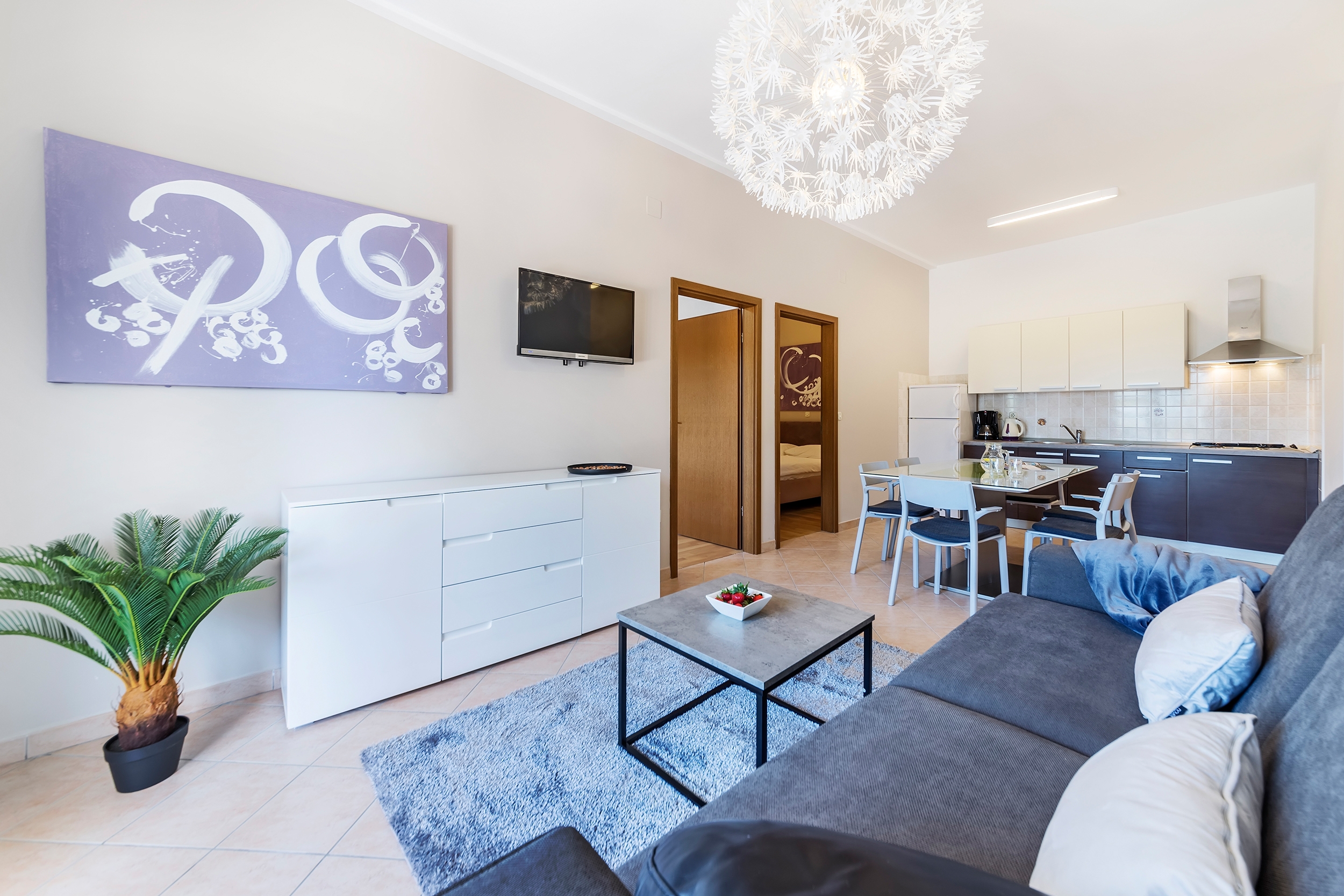 Three bedroom apartment with terrace and sea view Rabac, Labin  A-d