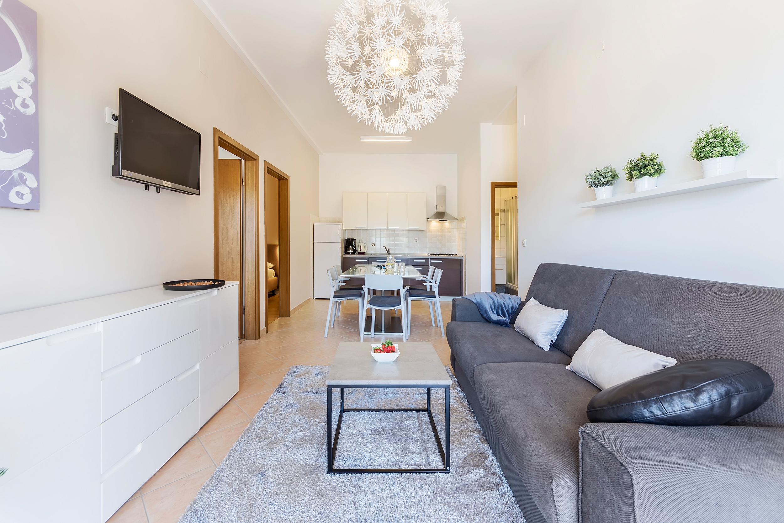 Three bedroom apartment with terrace and sea view Rabac, Labin  A-d
