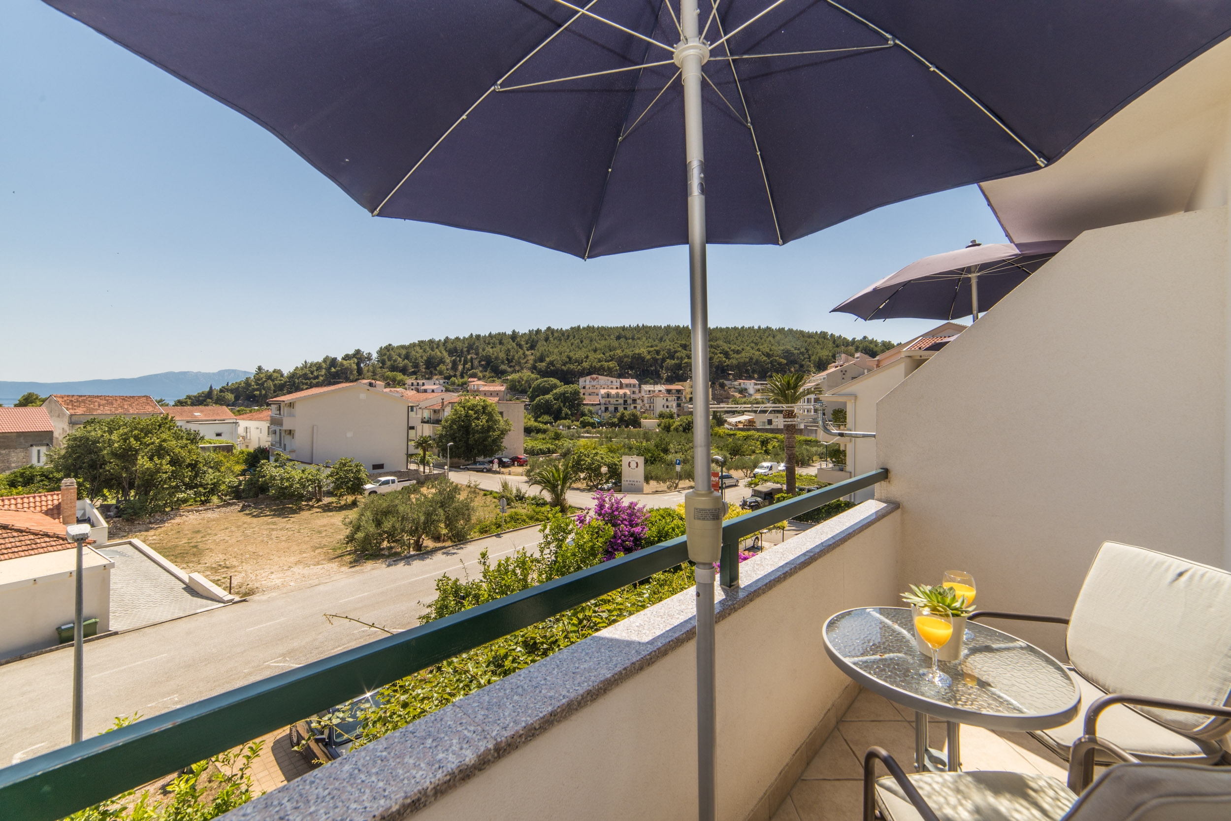Studio flat with balcony and sea view Drvenik Donja vala, Makarska  AS-b