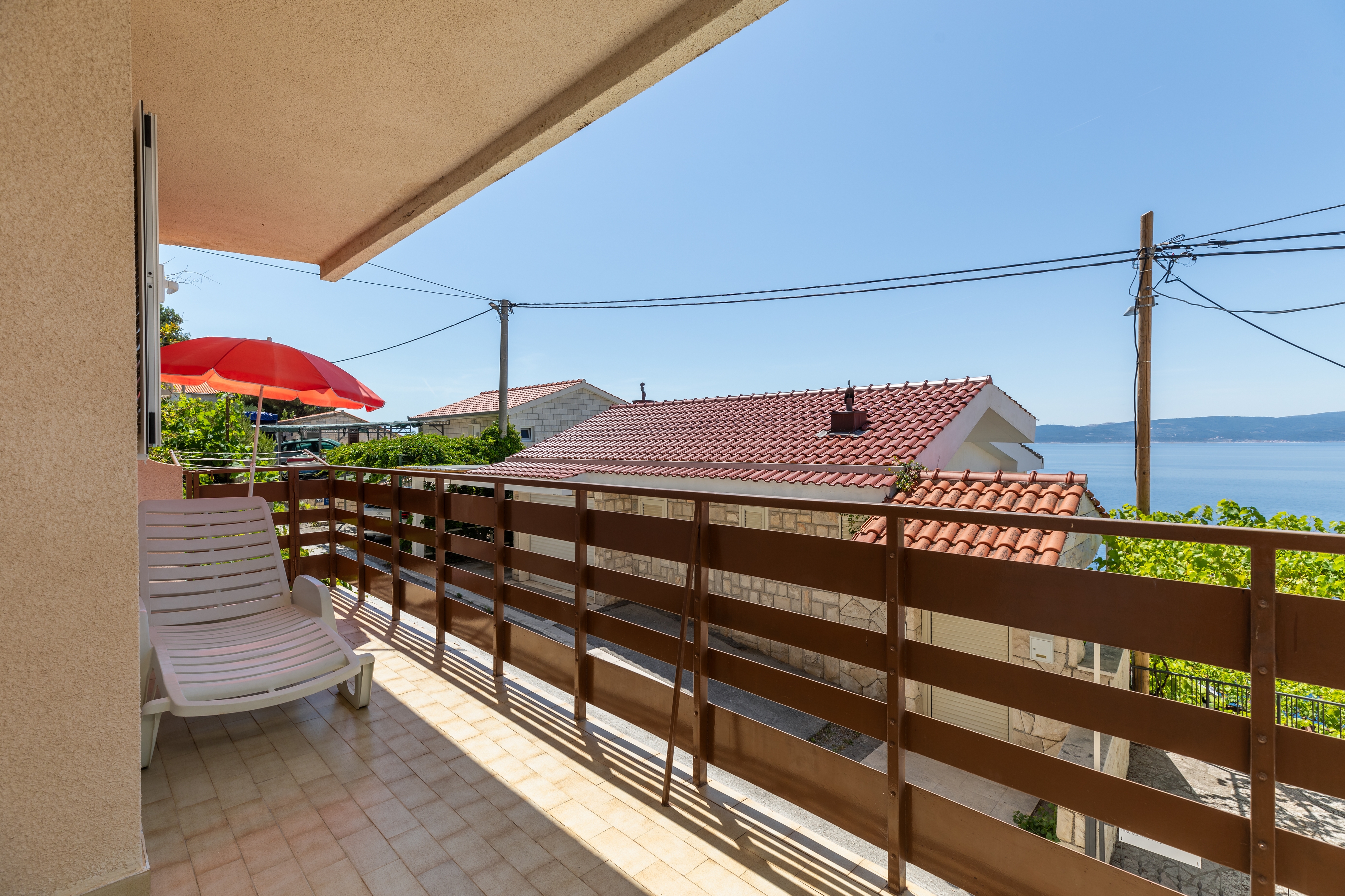One bedroom apartment with balcony and sea view Pisak, Omiš  A-b