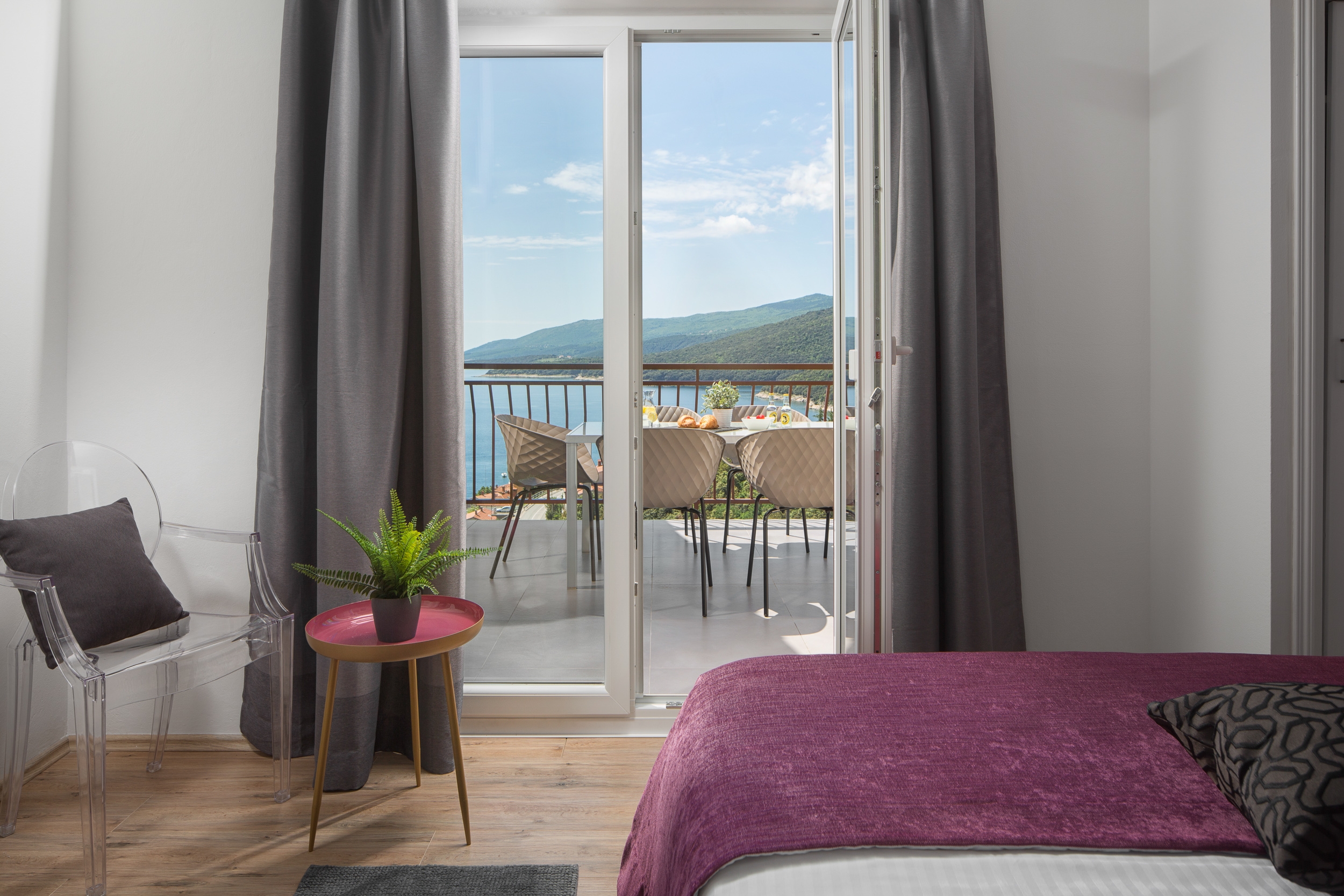 Two bedroom apartment with terrace and sea view Rabac, Labin  A-b