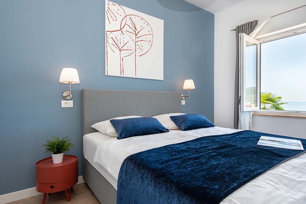 One bedroom apartment with terrace and sea view Rabac, Labin  A-c