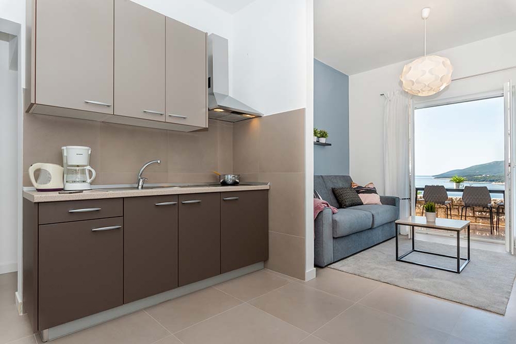 One bedroom apartment with terrace and sea view Rabac, Labin  A-c
