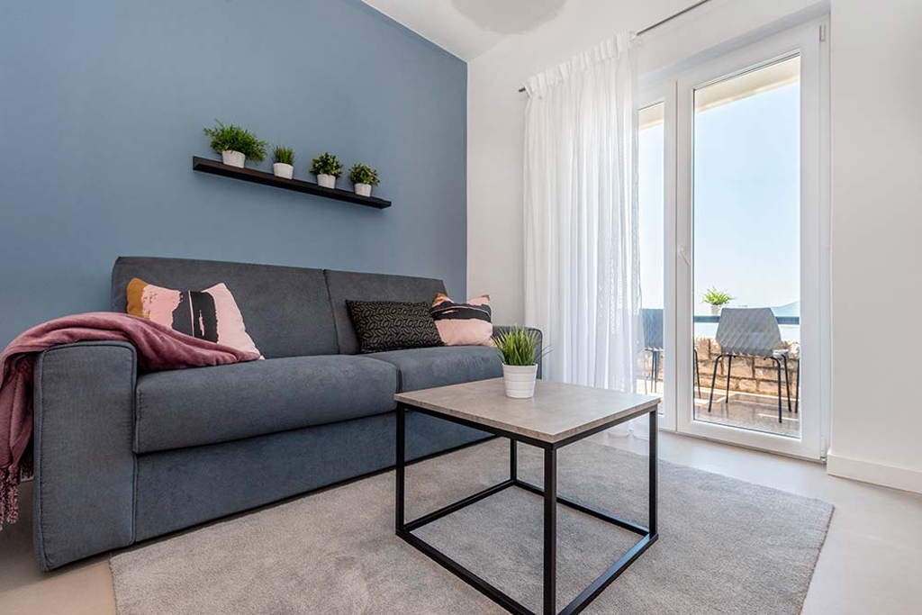 One bedroom apartment with terrace and sea view Rabac, Labin  A-c