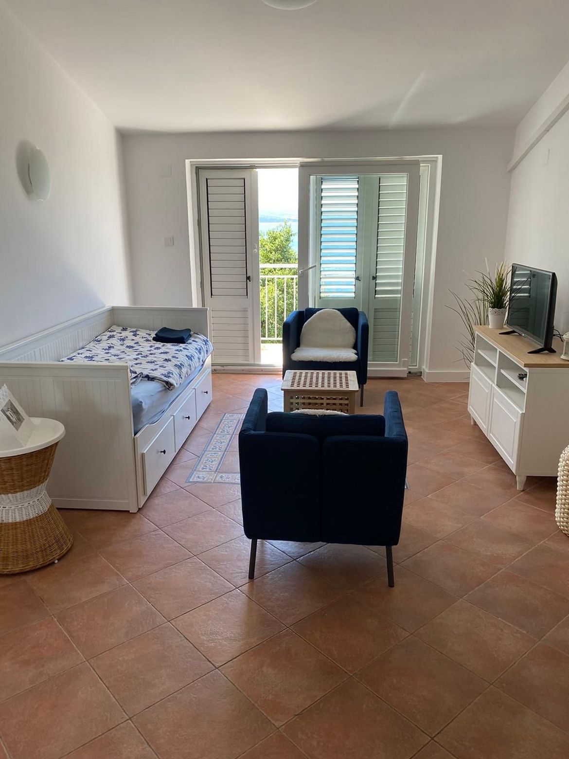 One bedroom apartment with balcony and sea view Dramalj, Crikvenica (A-9672-b)