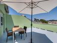 Mali Lošinj, Terasa v ubytování typu studio-apartment, s výhledem na moře a WiFi.