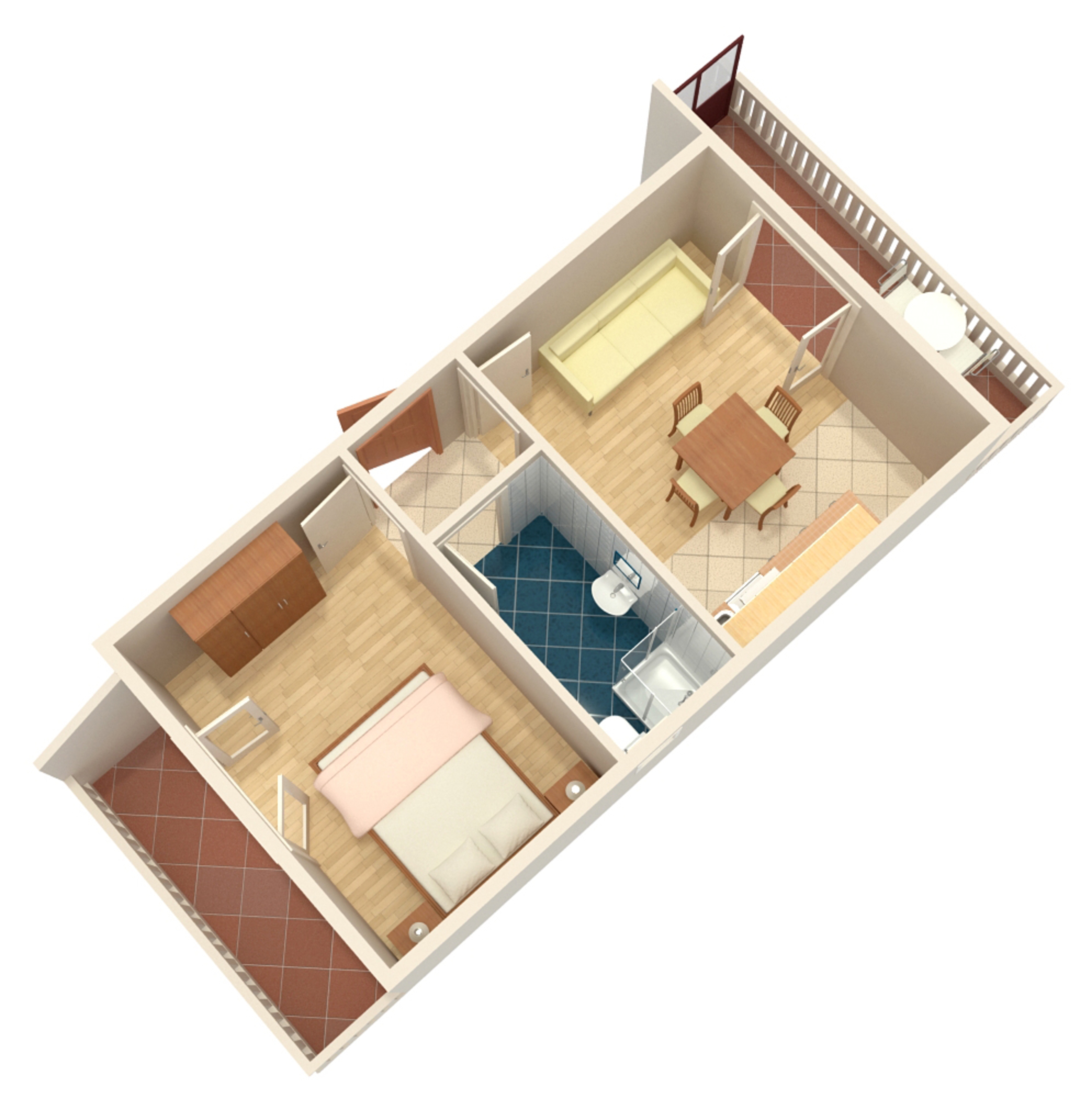 One bedroom apartment near beach Okrug Gornji, Čiovo  A-c