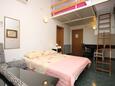 Спальня 1 Makarska, Спальня 1 в размещении типа studio-apartment, Домашние животные допускаются и WiFi.