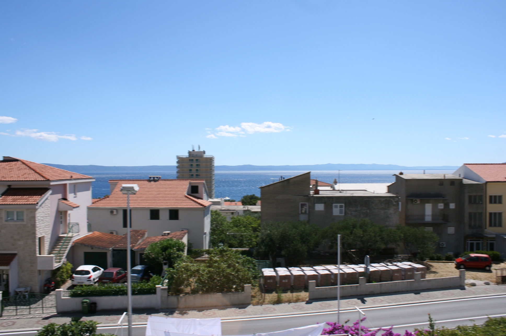 Studio flat with balcony and sea view Makarska  AS-b