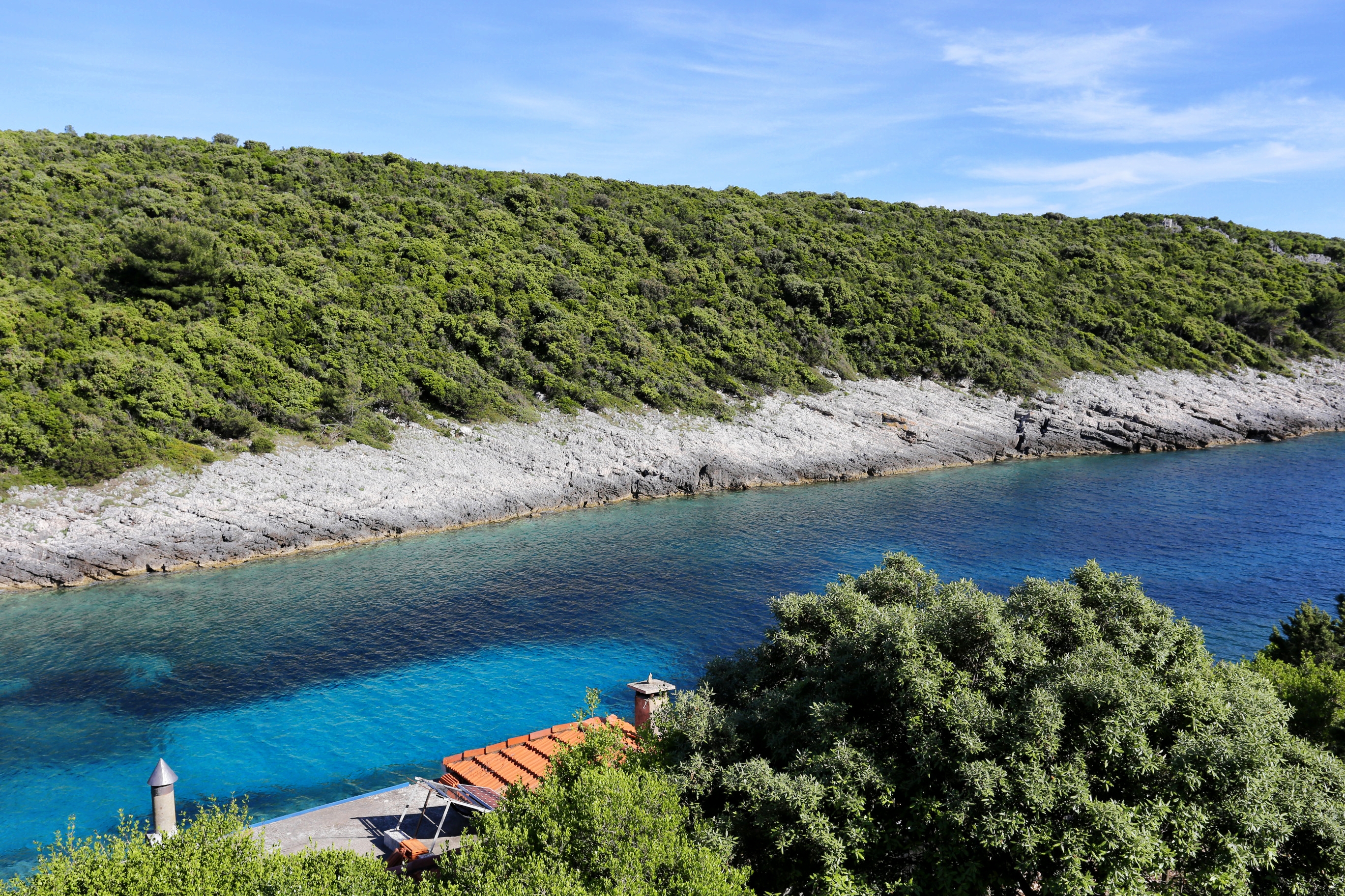 Two bedroom apartment near beach Cove Rasohatica, Korčula  A-a