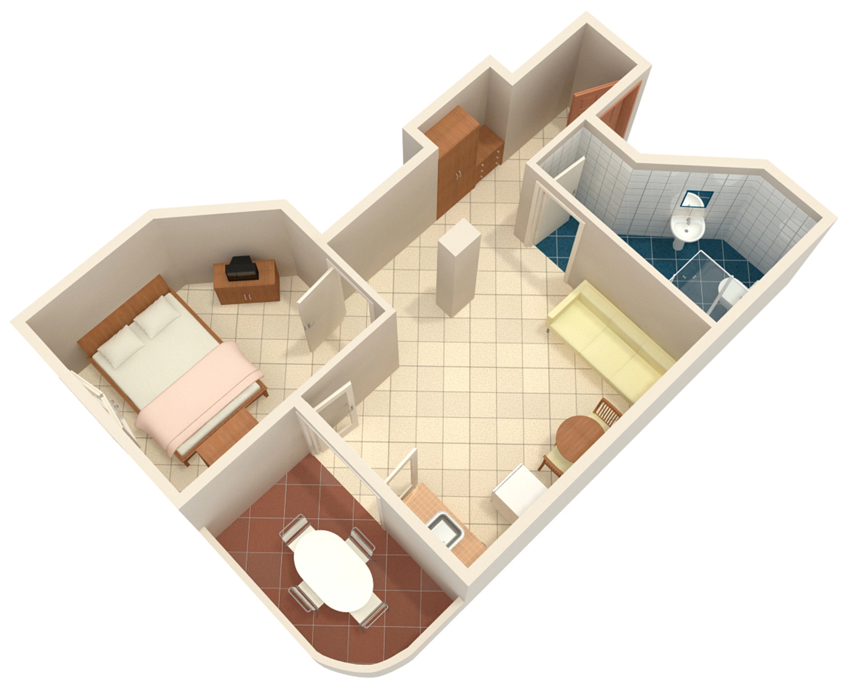 One bedroom apartment with terrace Rovinj  A-b