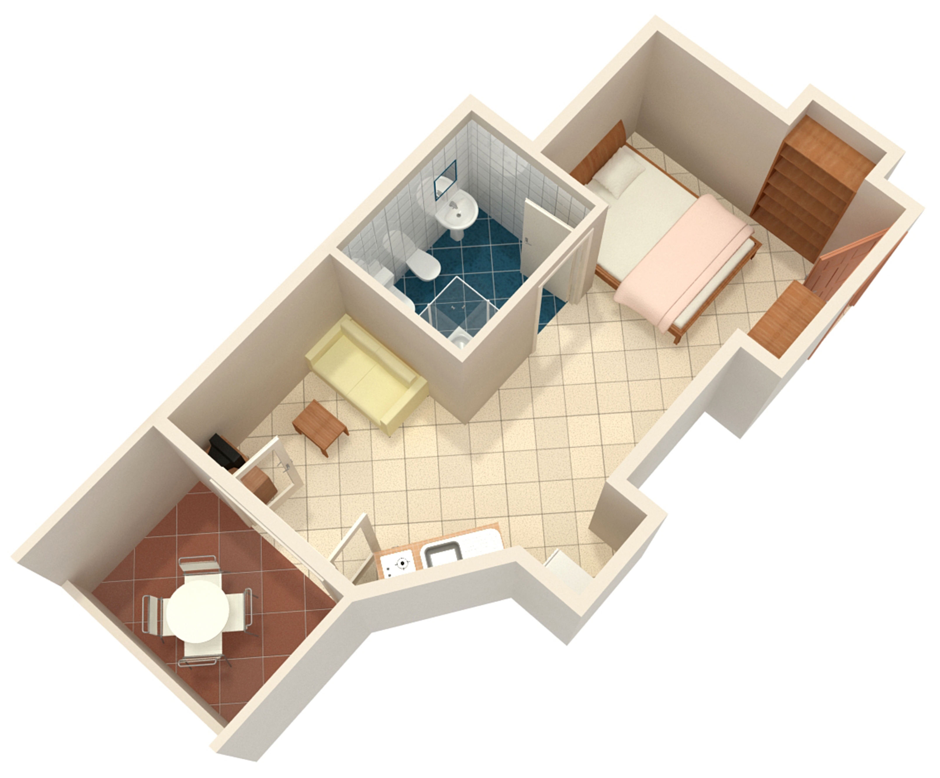 Studio flat with terrace Rovinj  AS-b