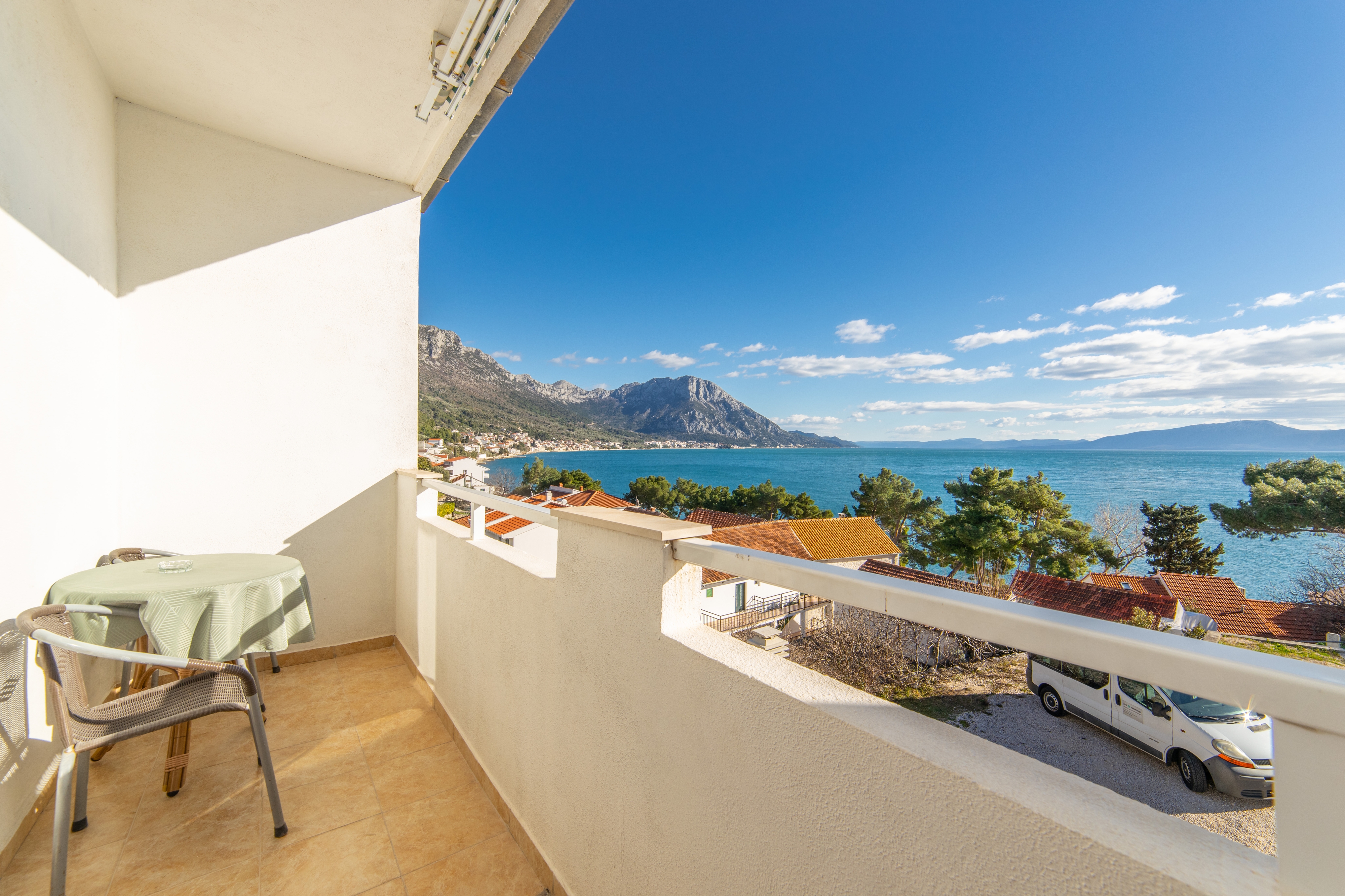 One bedroom apartment with balcony and sea view Podaca, Makarska  A-a