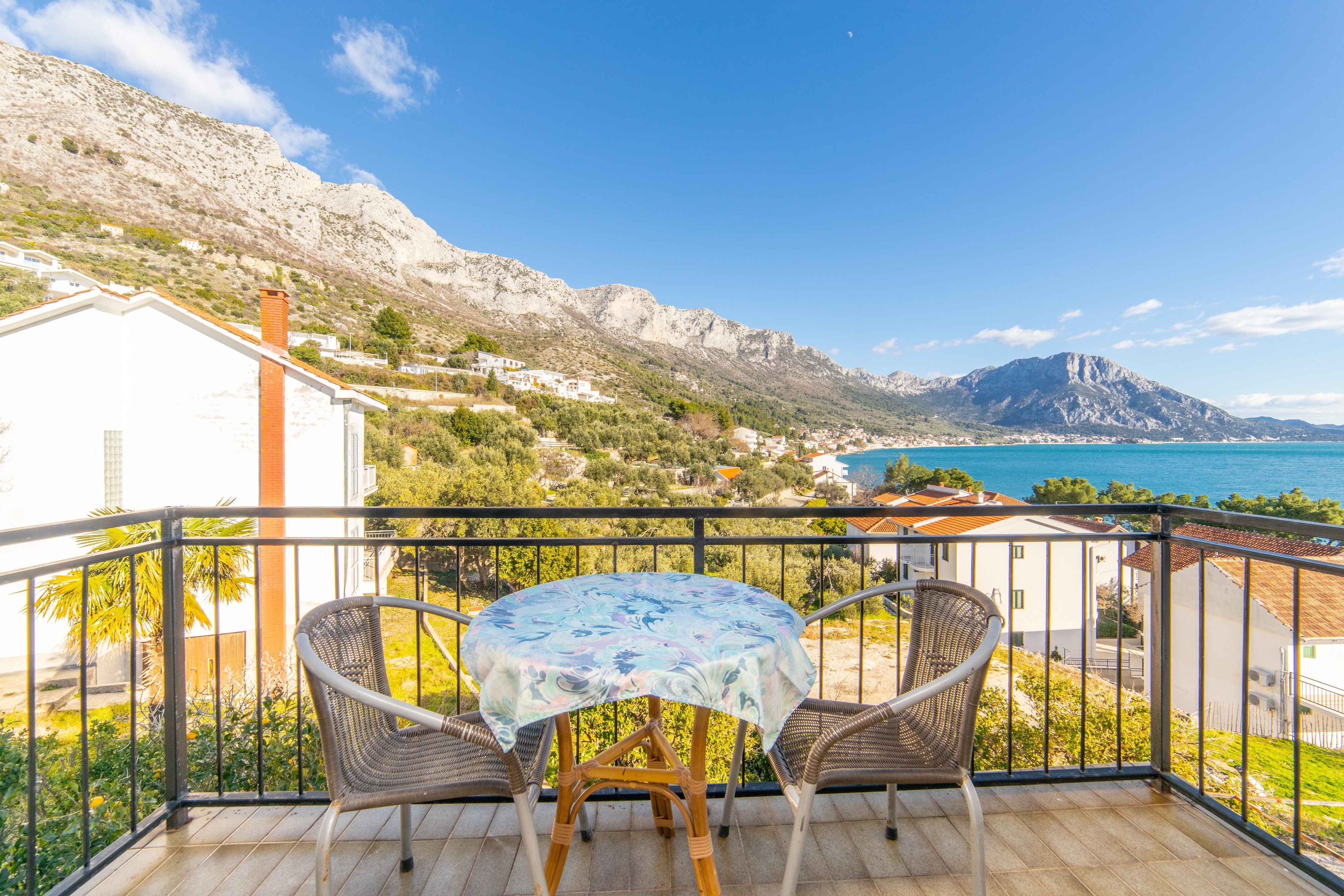 One bedroom apartment with balcony and sea view Podaca, Makarska  A-a