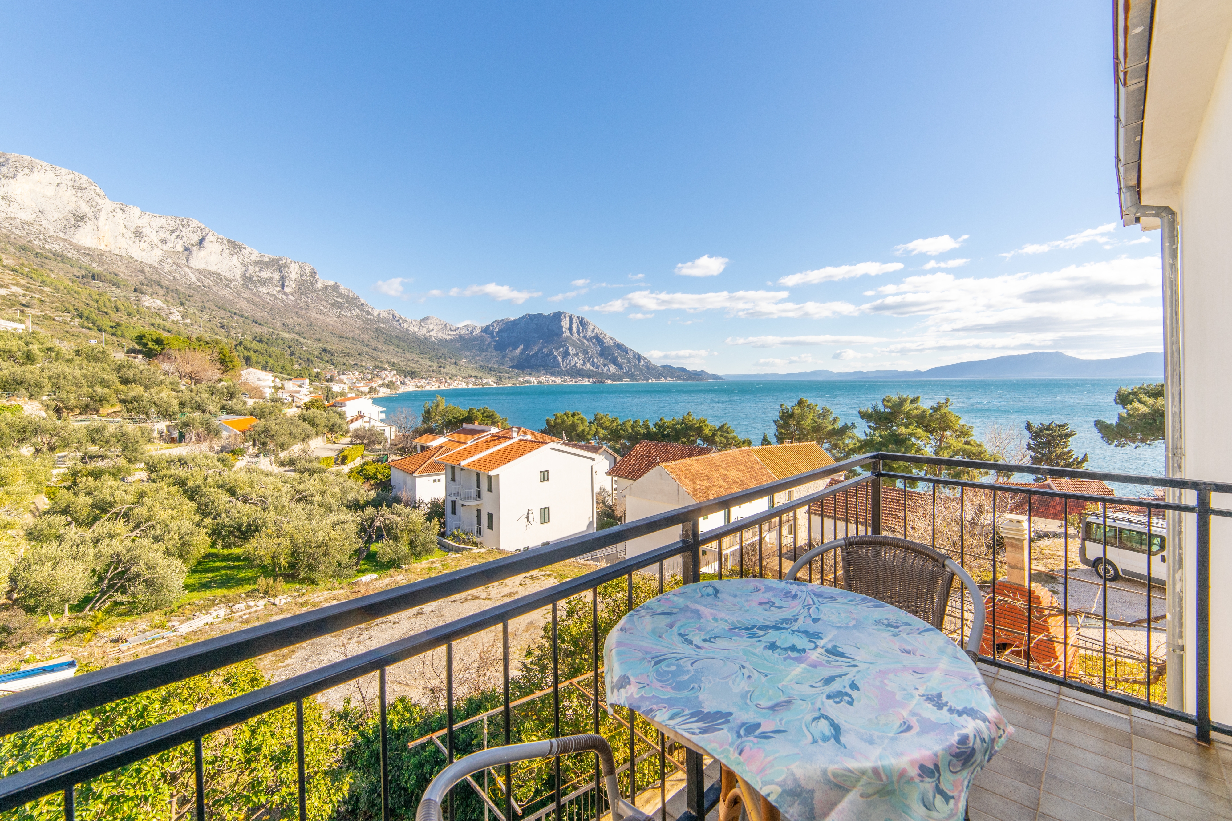 One bedroom apartment with balcony and sea view Podaca, Makarska  A-a