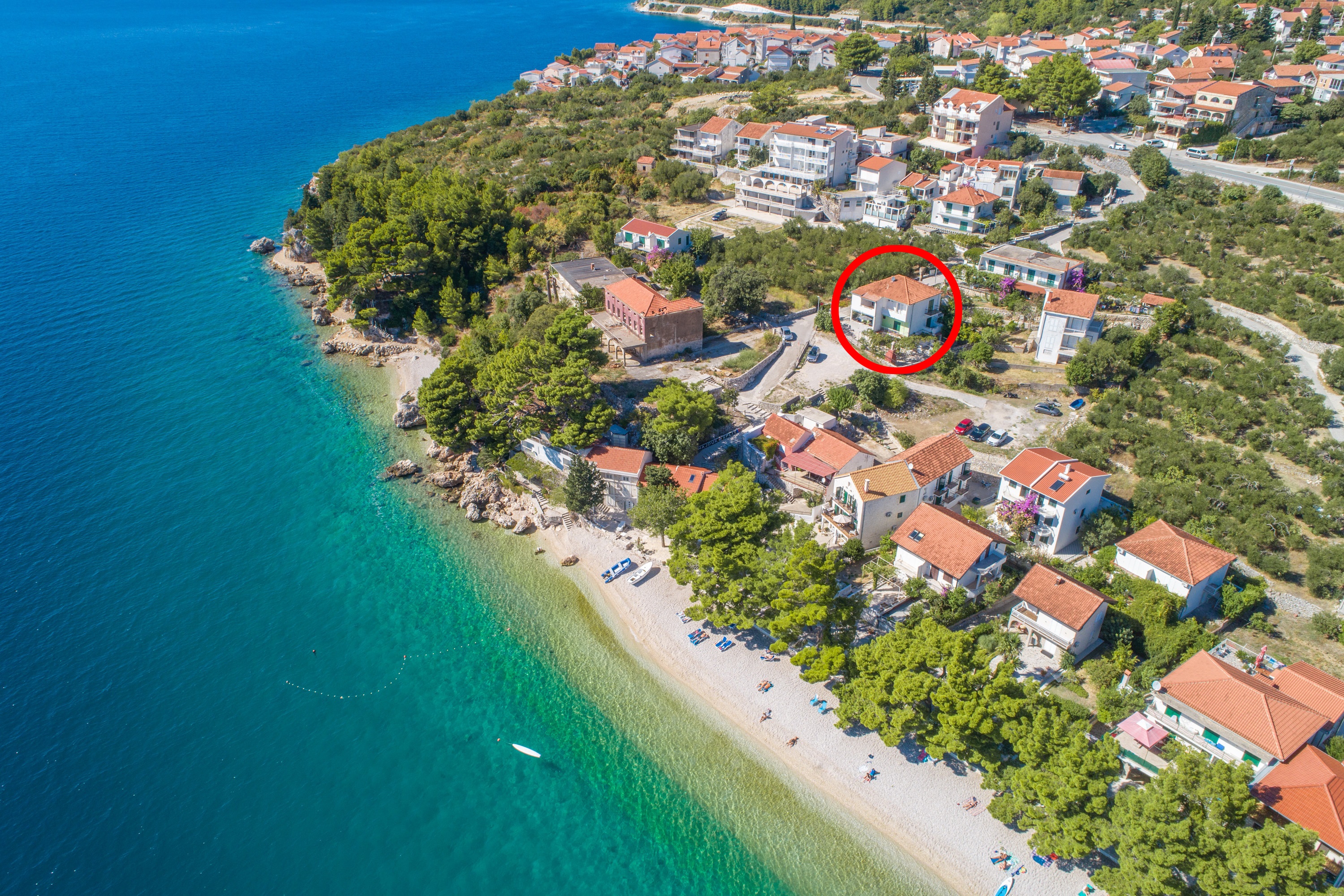 One bedroom apartment with balcony and sea view Podaca, Makarska (A-9712-a)
