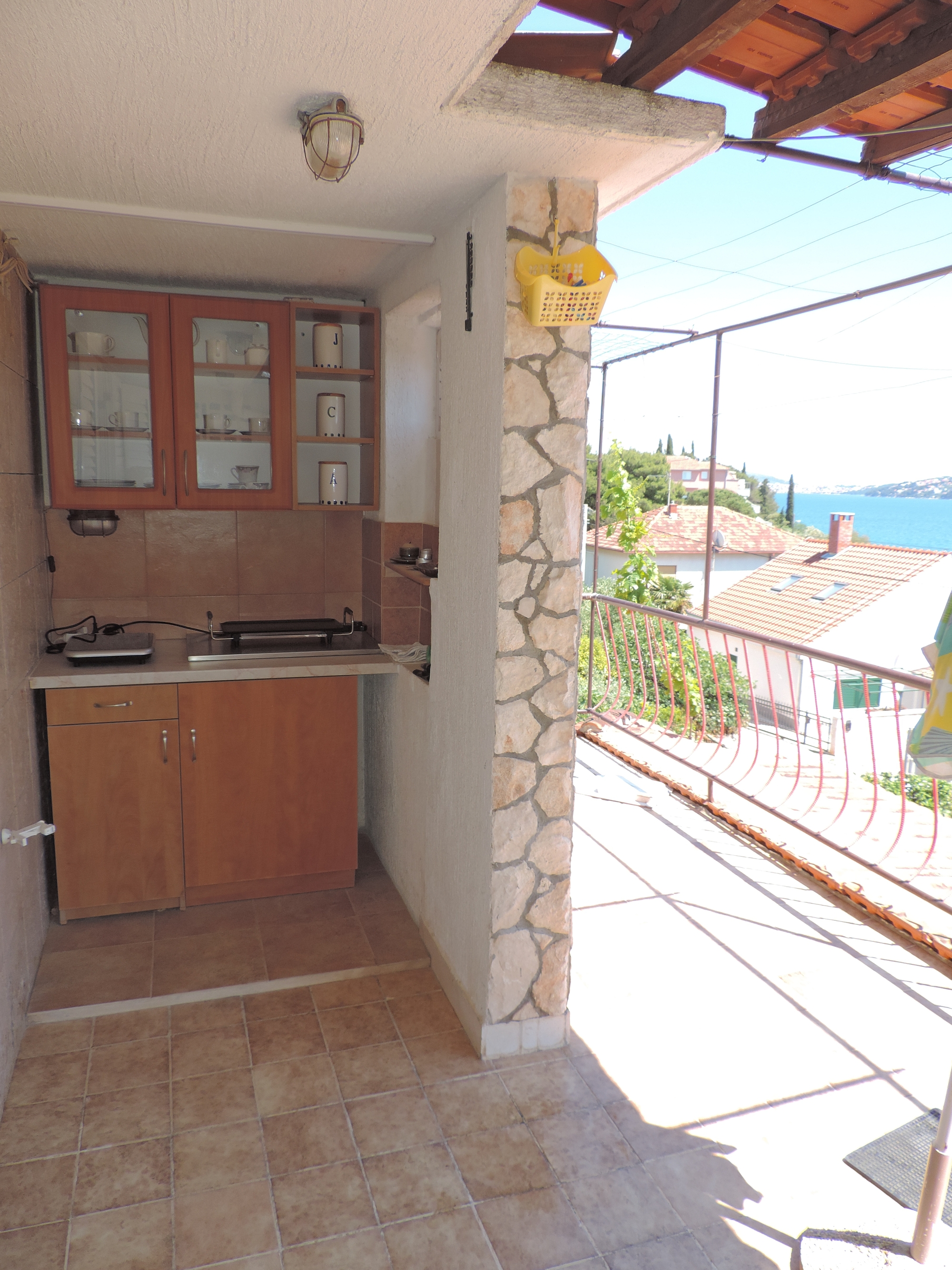 Two bedroom apartment with terrace and sea view Seget Vranjica, Trogir  A-a