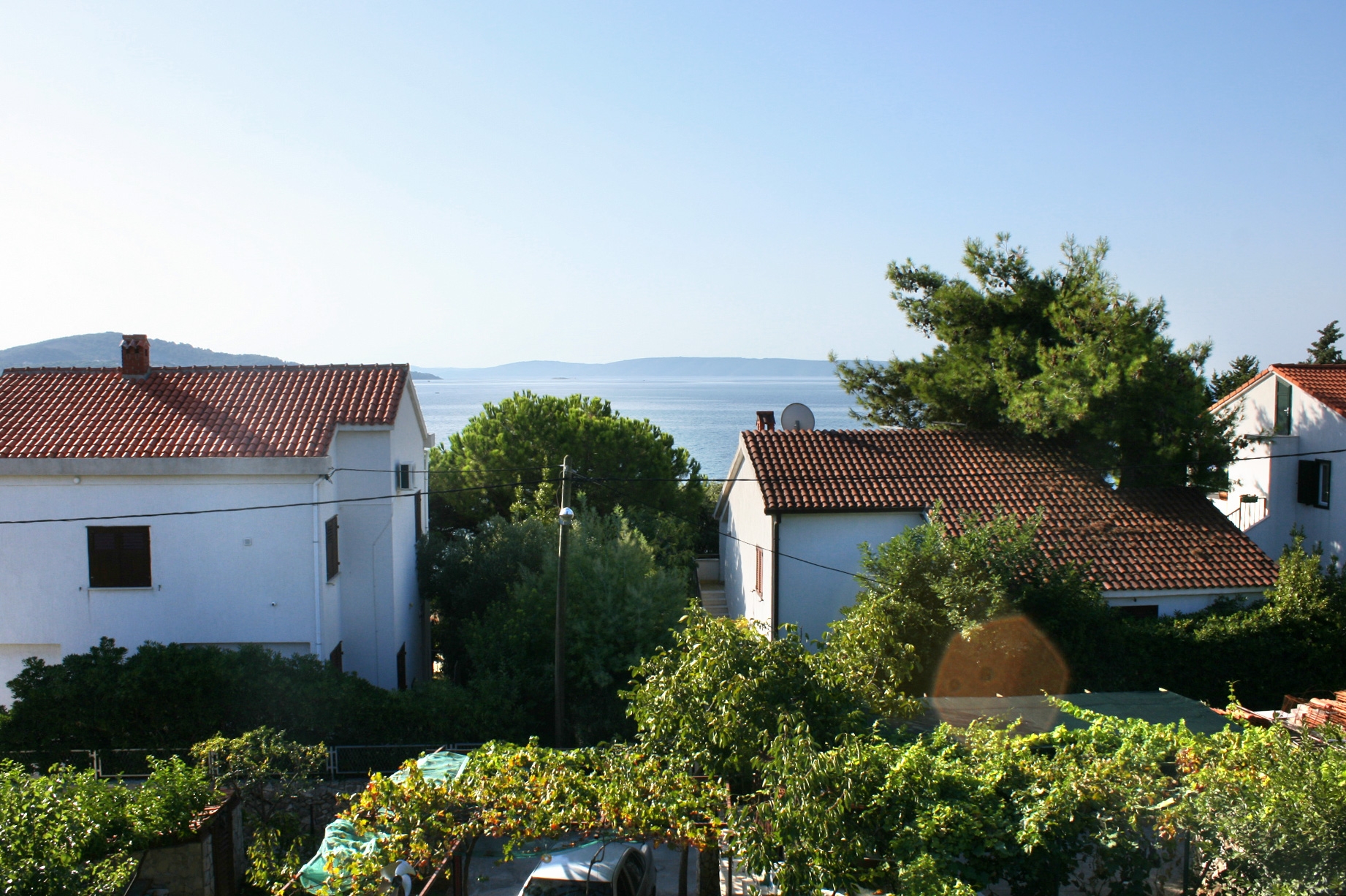 Two bedroom apartment with terrace and sea view Seget Vranjica, Trogir  A-a