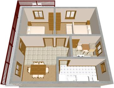 Plan Seget Vranjica, Plan in the apartment, WIFI.