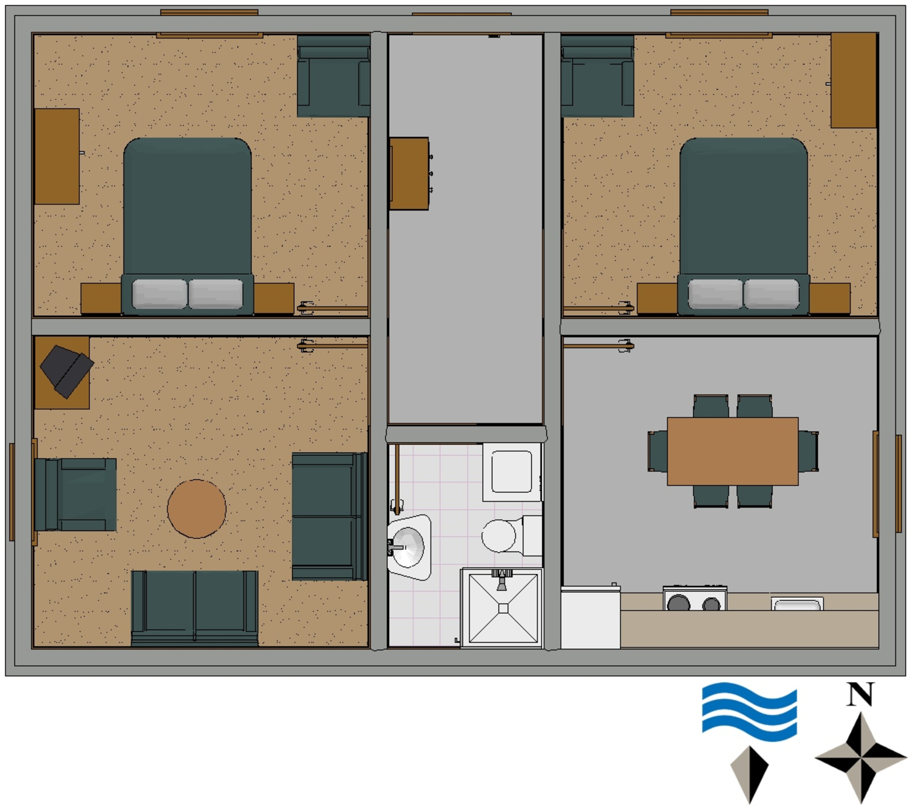Two bedroom apartment with terrace and sea view Seget Vranjica, Trogir  A-a