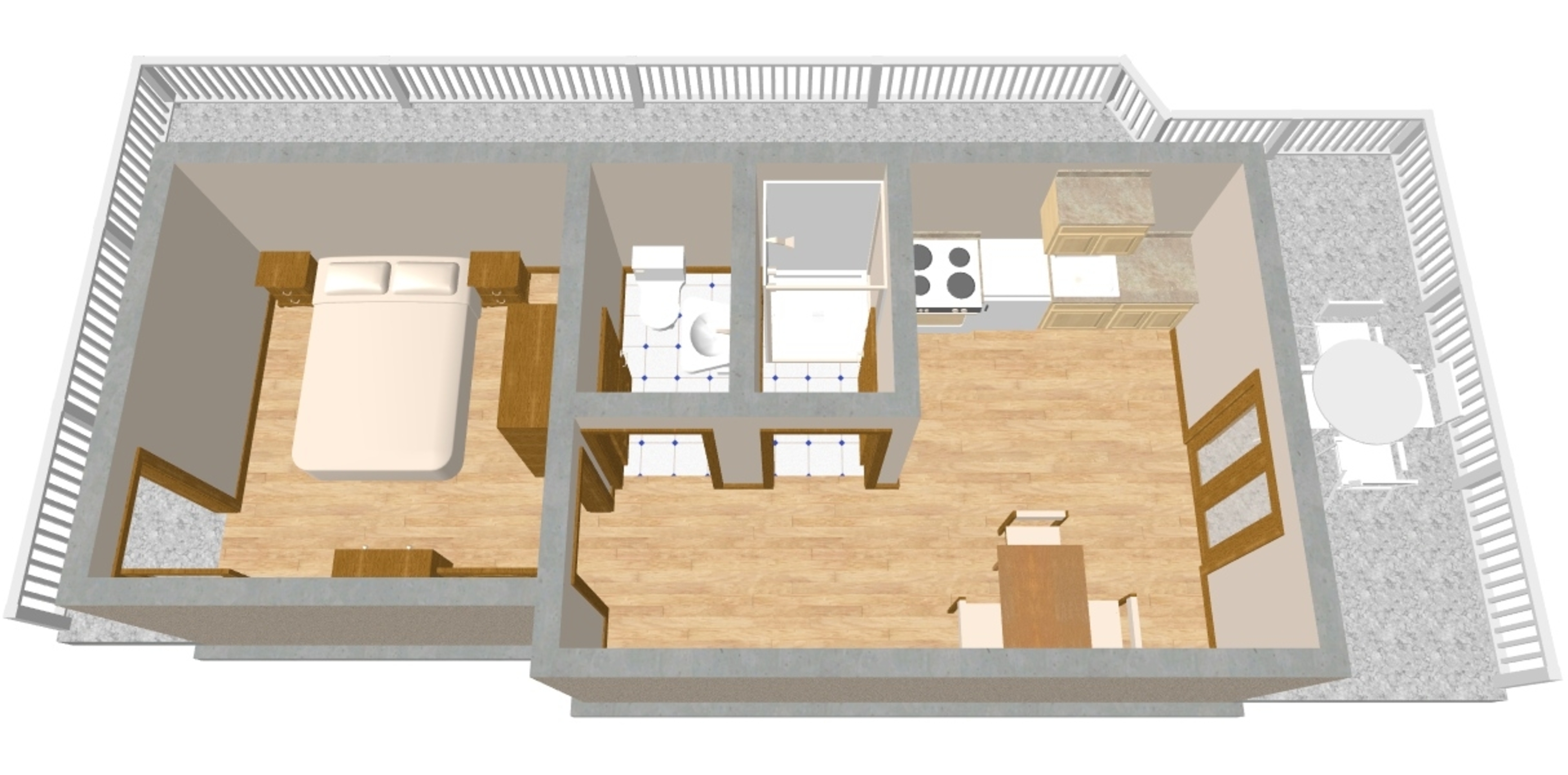 One bedroom apartment with air-conditioning Lučica, Lastovo  A-a