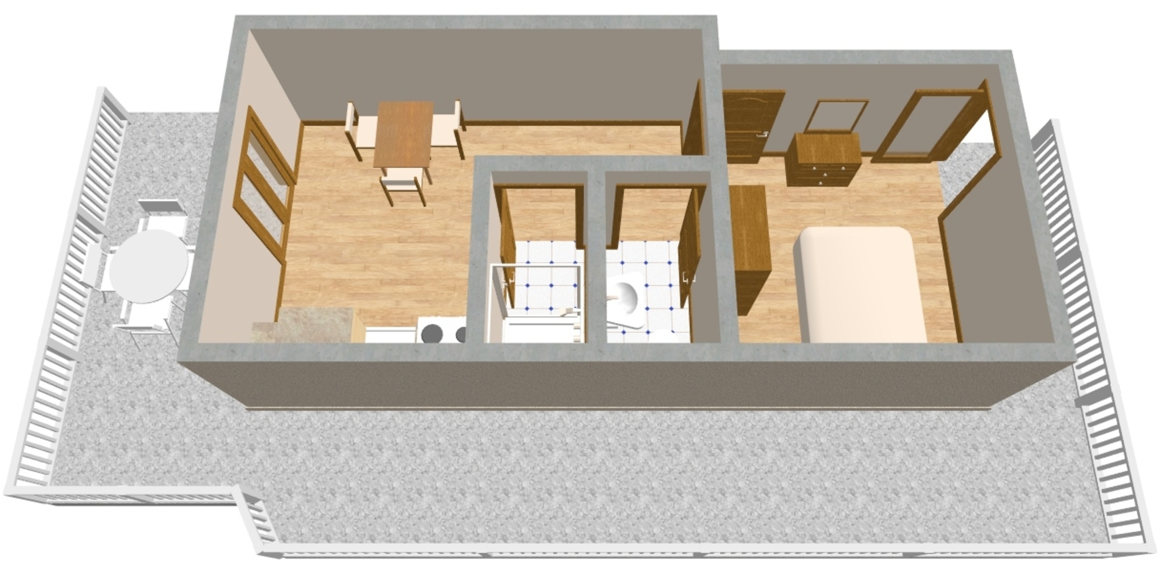 One bedroom apartment with air-conditioning Lučica, Lastovo  A-a