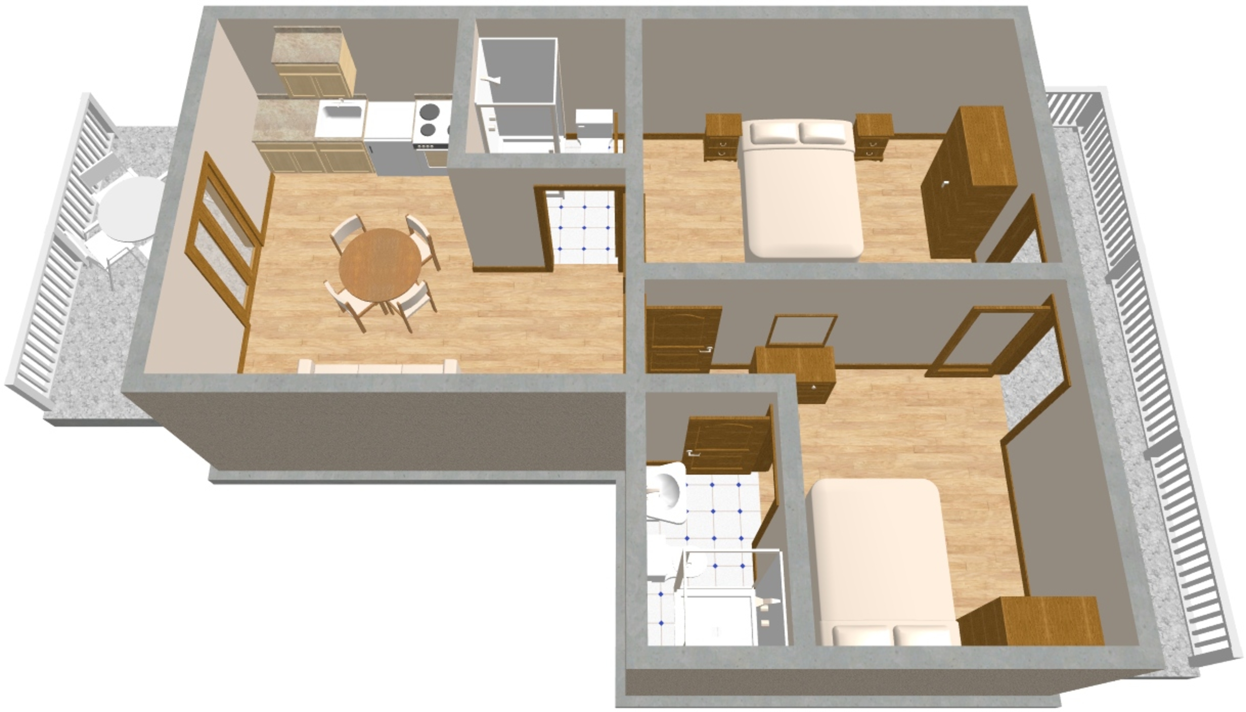 Two bedroom apartment with air-conditioning Lučica, Lastovo  A-c
