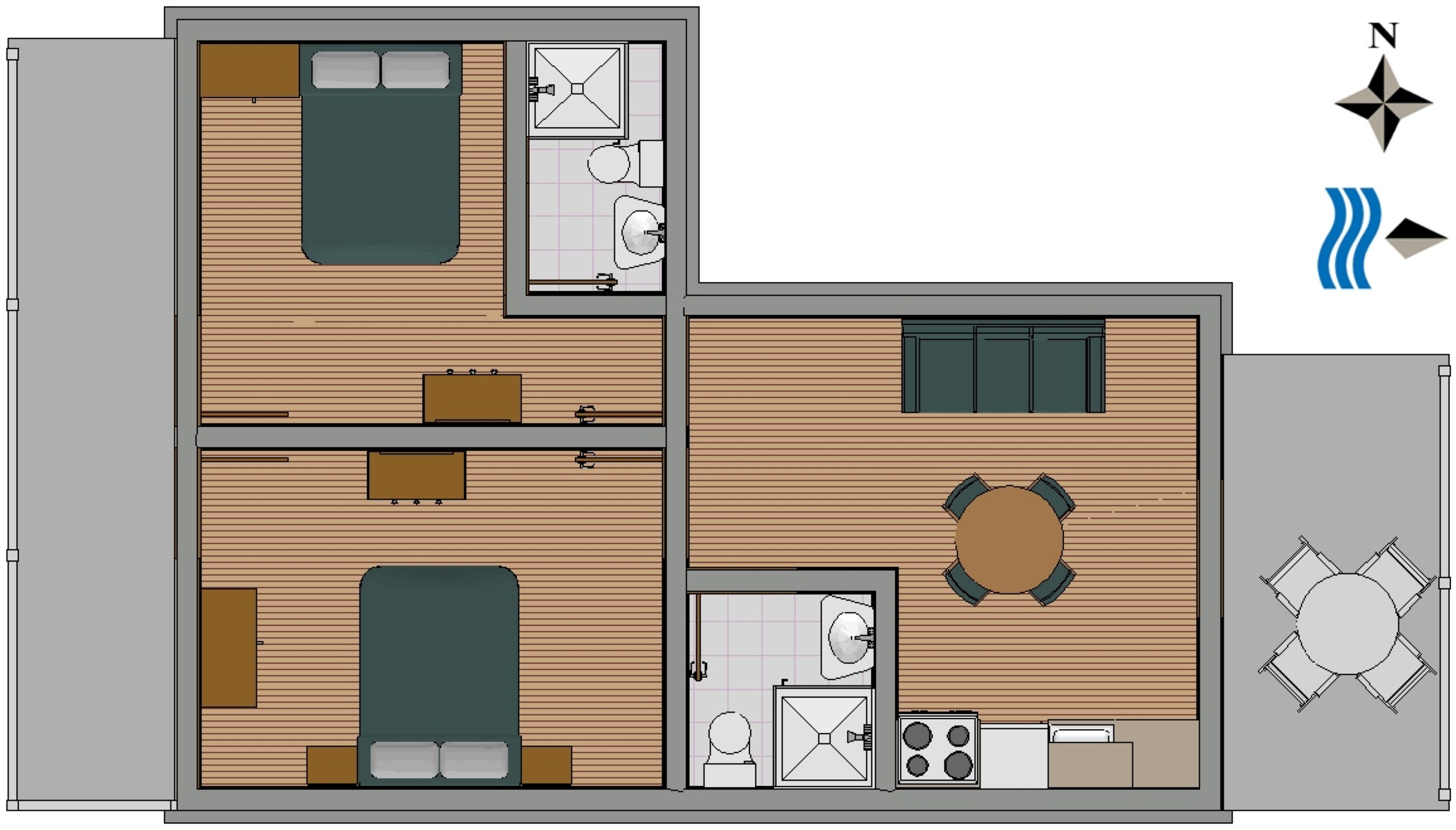 Two bedroom apartment with air-conditioning Lučica, Lastovo  A-c