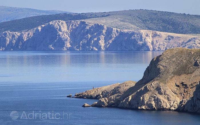Pejsaž u blizine mjesta Baška, rivijera Krk