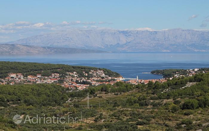 Panorama miejscowości Jelsa, riwiera Hvar