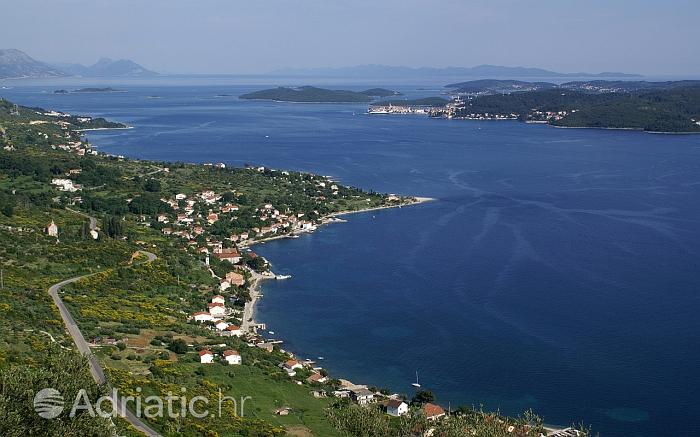 Panorama mjesta Viganj, rivijera Pelješac